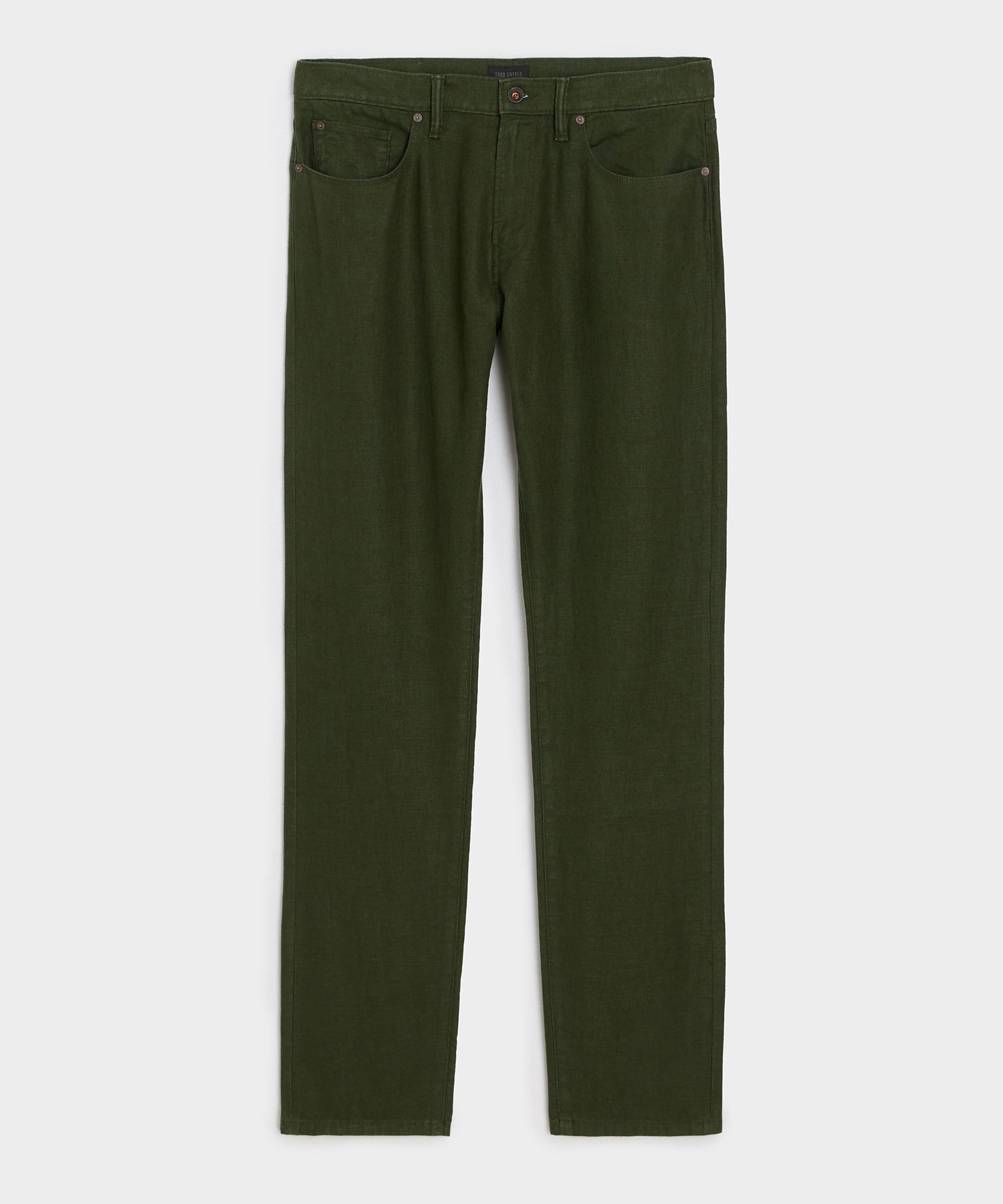 Slim 5-Pocket Linen Pant