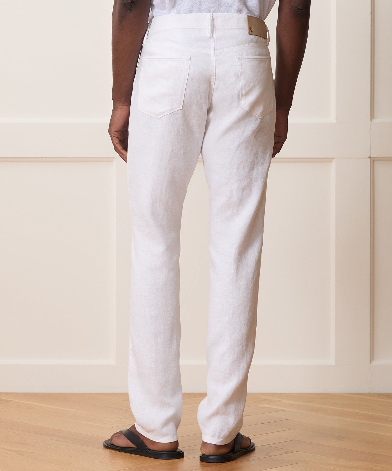 Slim 5-Pocket Linen Pant
