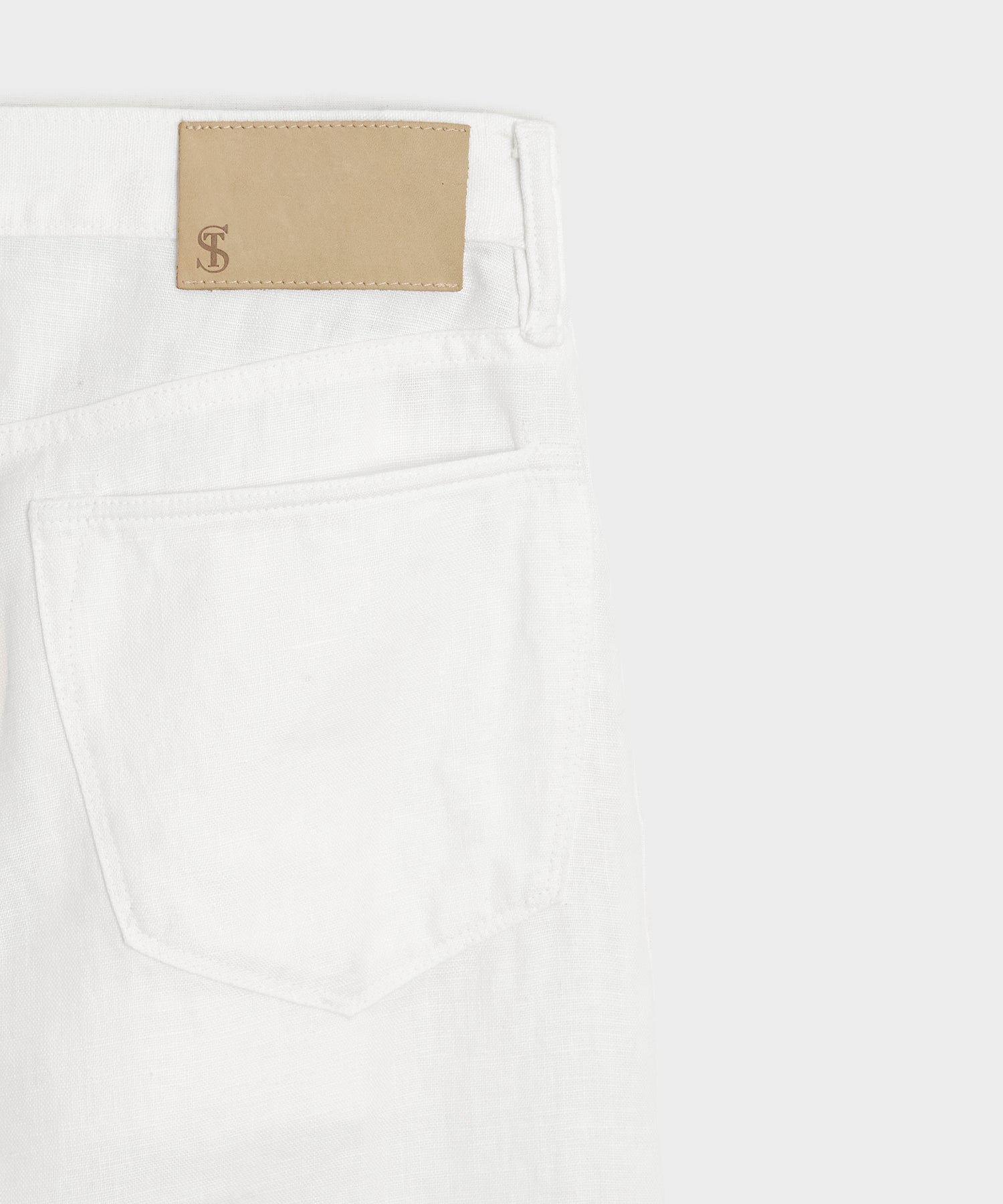 Slim 5-Pocket Linen Pant
