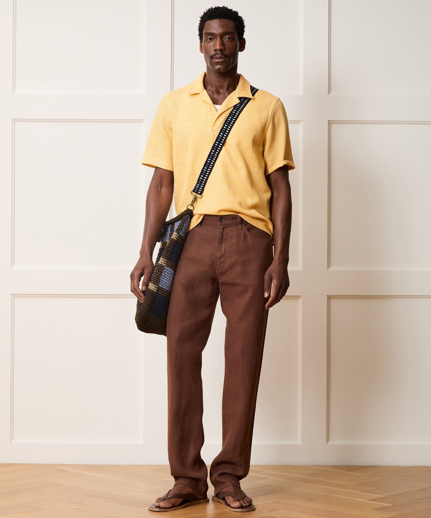 Relaxed Microcheck Montauk Polo