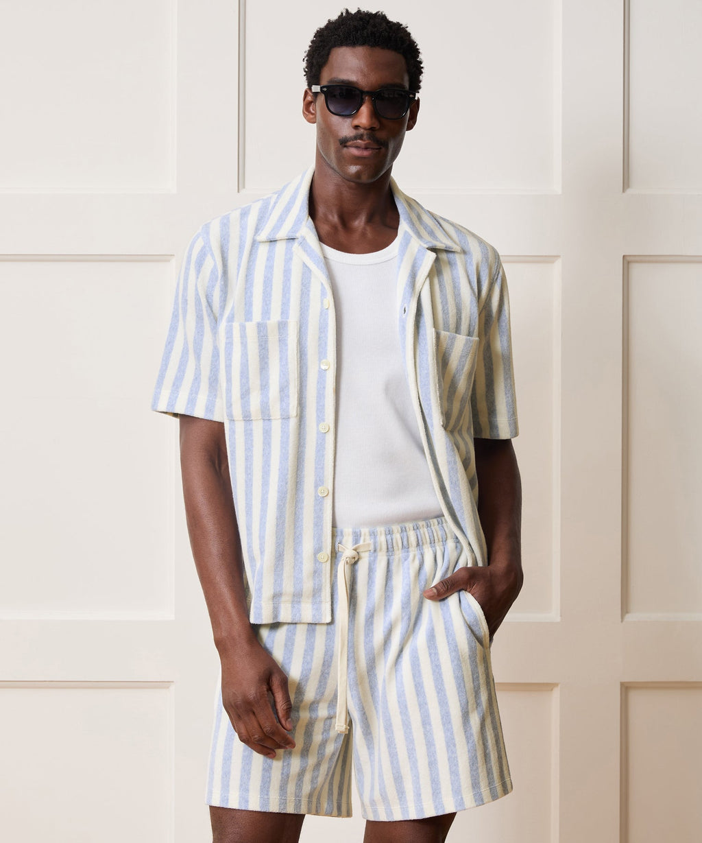 Striped Terry Polo