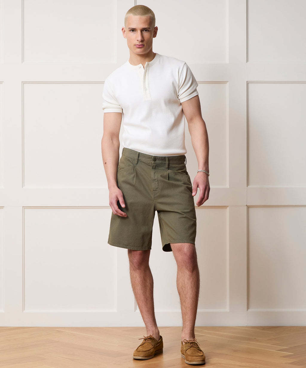 Ribbed Cotton Henley