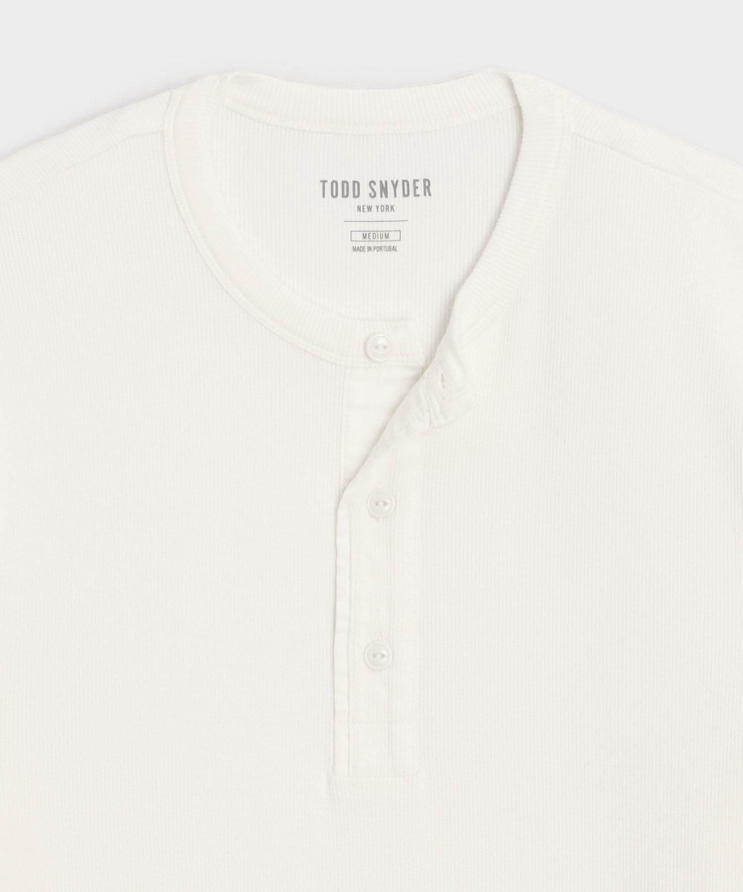 Ribbed Cotton Henley