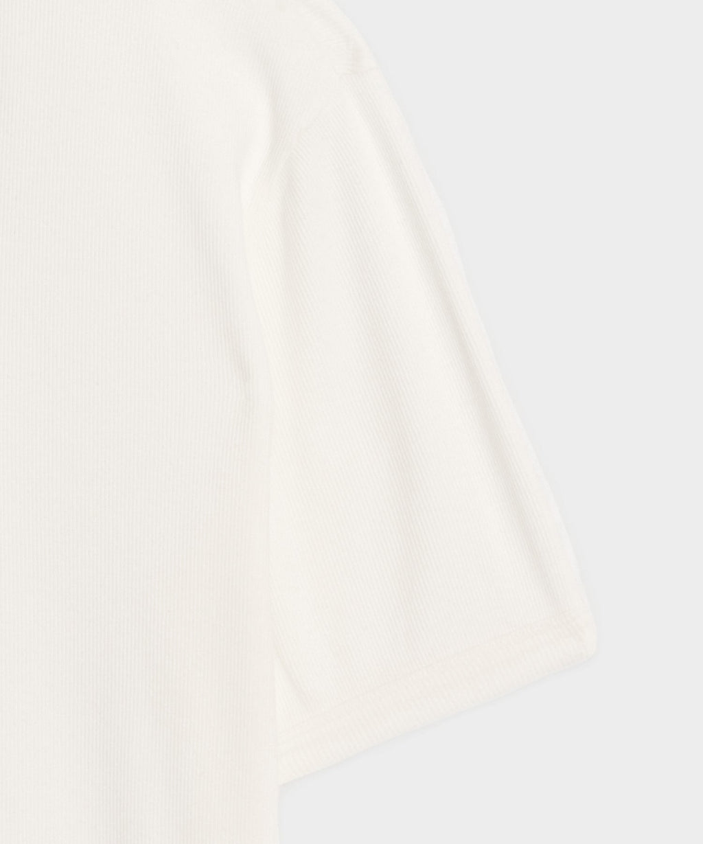 Ribbed Cotton Henley