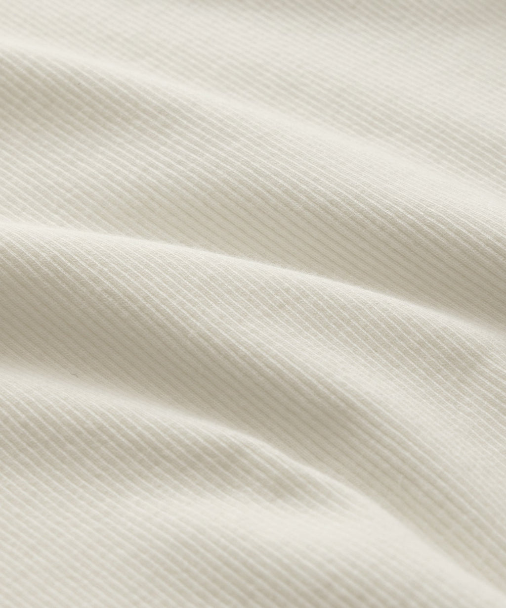 Ribbed Cotton Henley