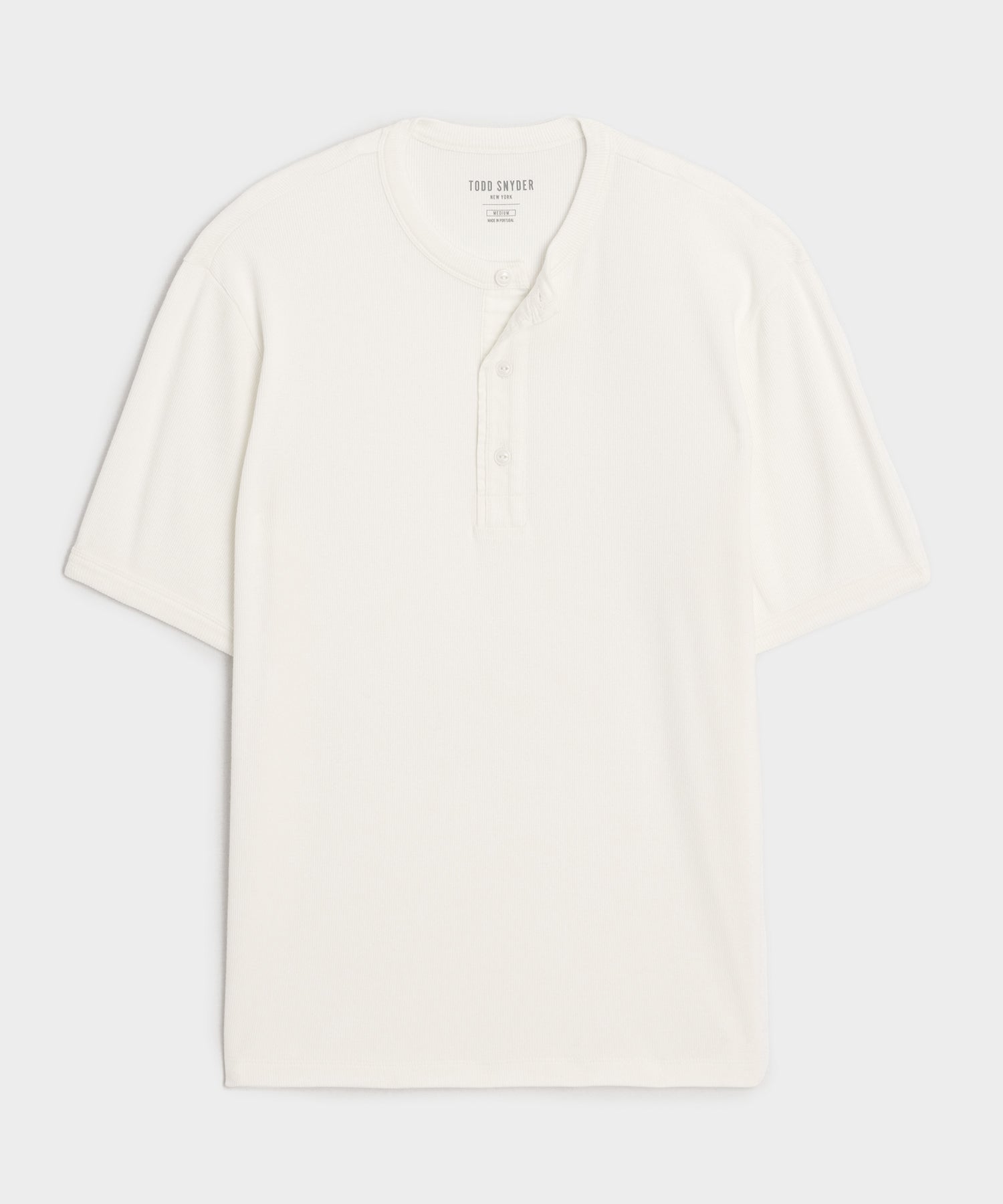 Ribbed Cotton Henley