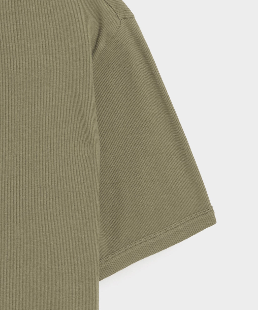 Ribbed Cotton Henley