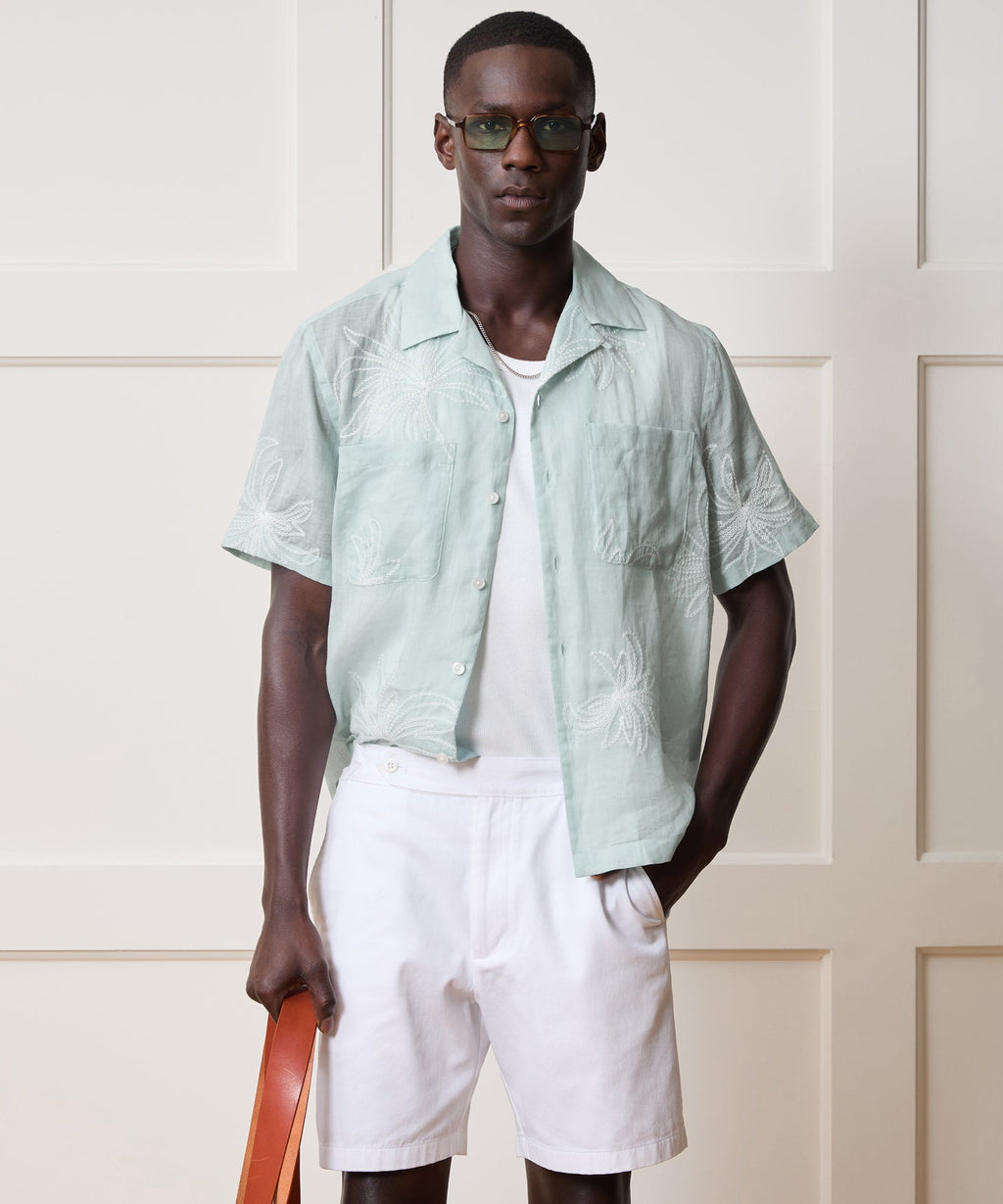 Embroidered Capri Shirt