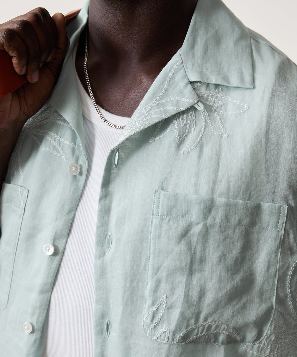Embroidered Capri Shirt