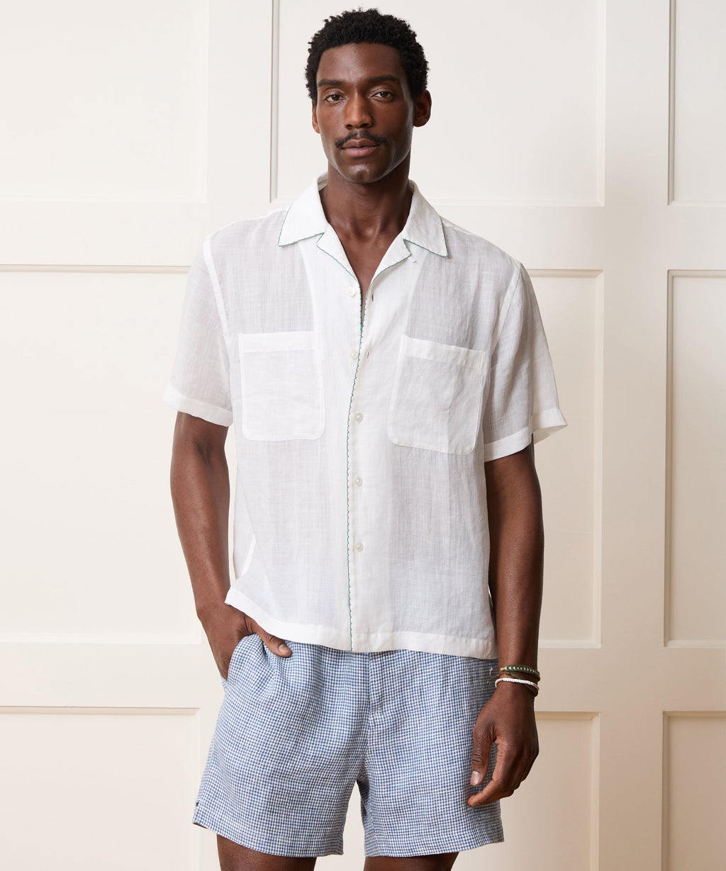 Embroidered Capri Shirt