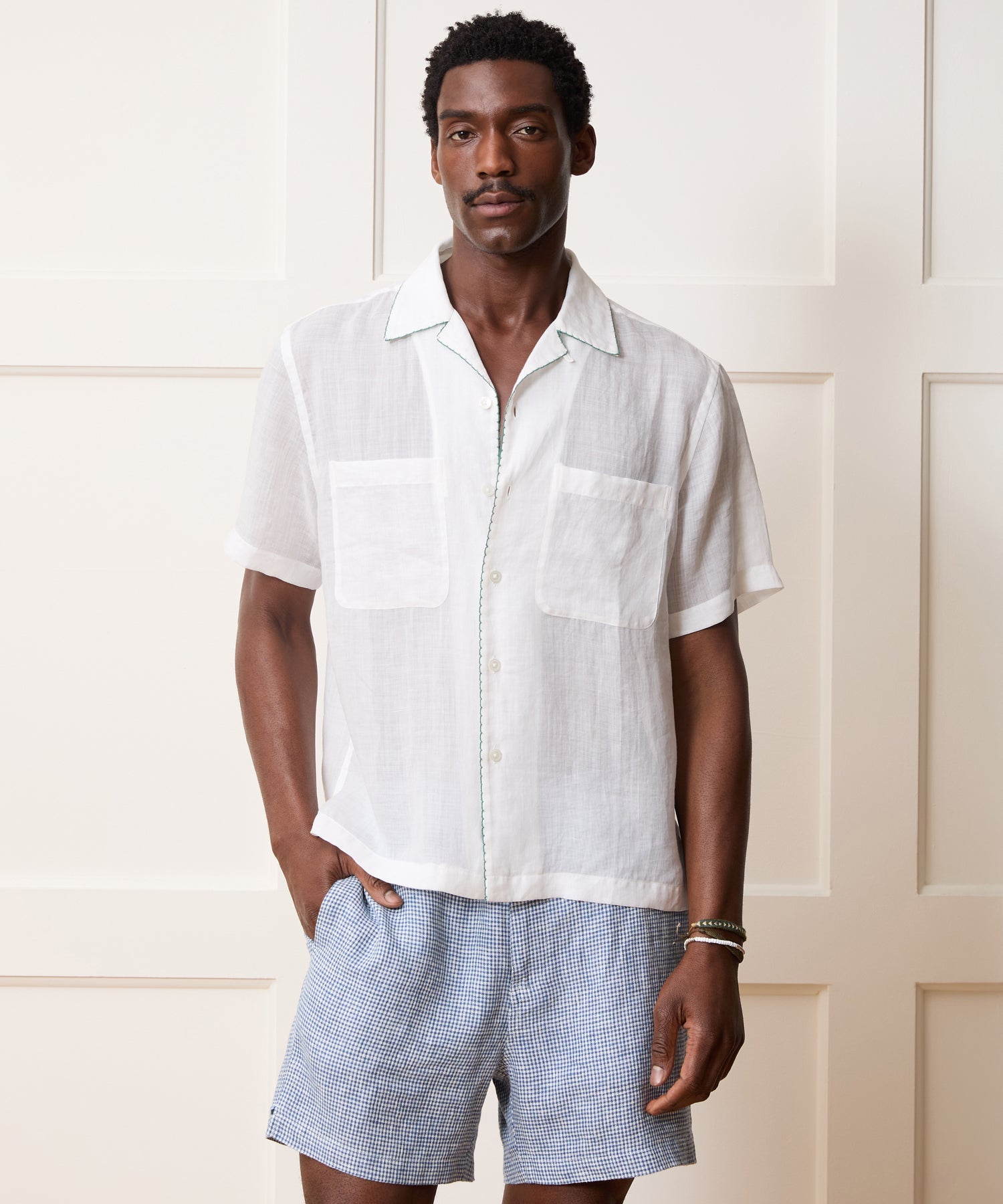 Embroidered Capri Shirt