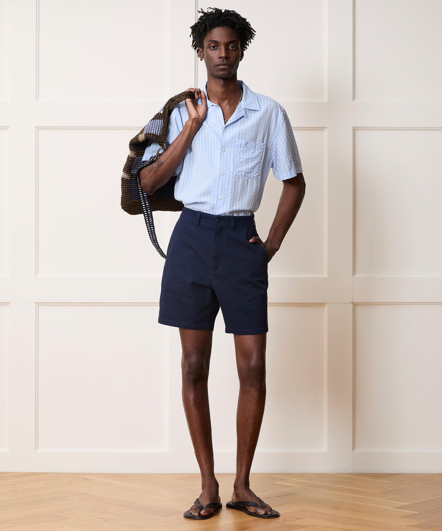 Seersucker Capri Shirt