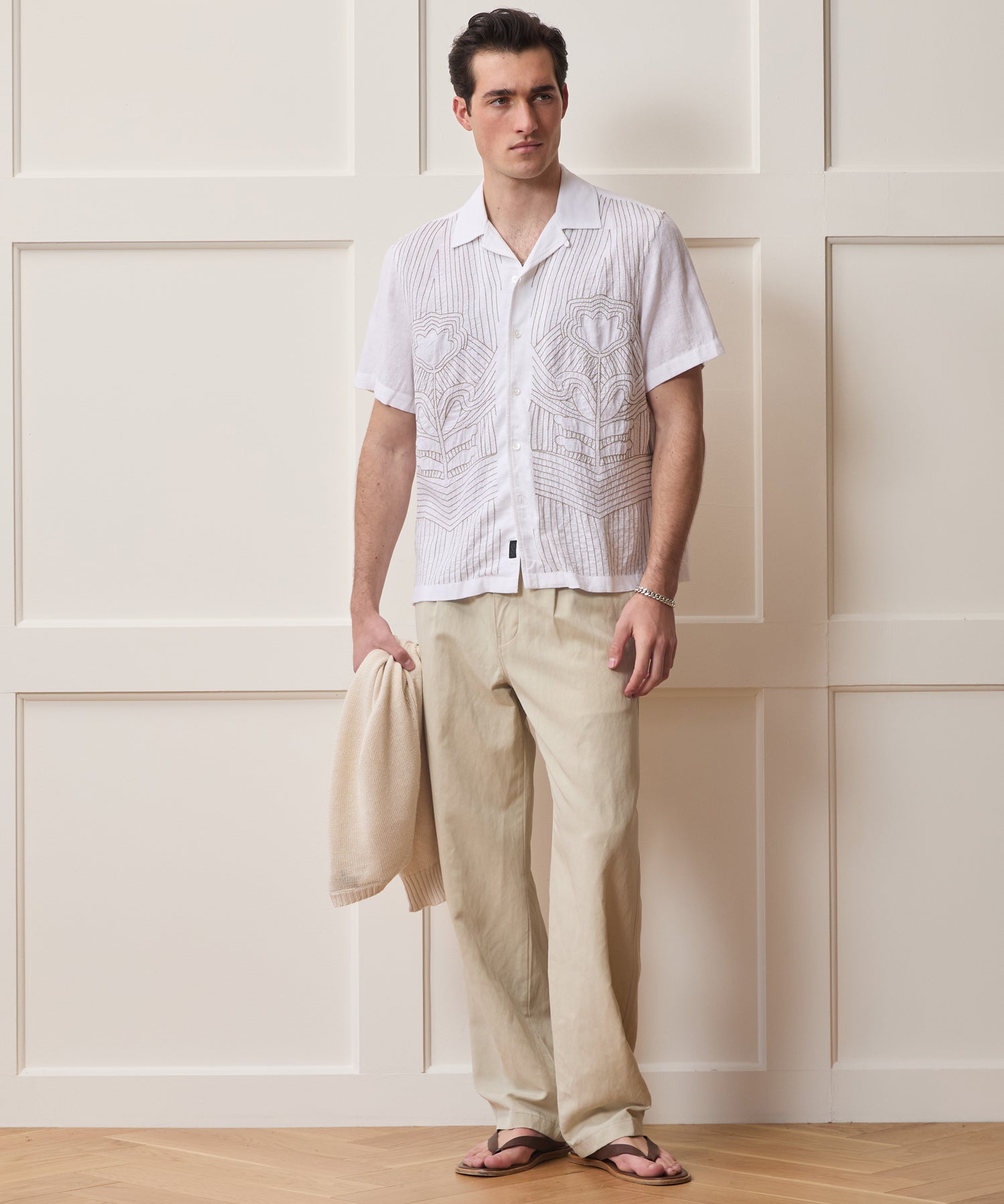 Embroidered Capri Shirt