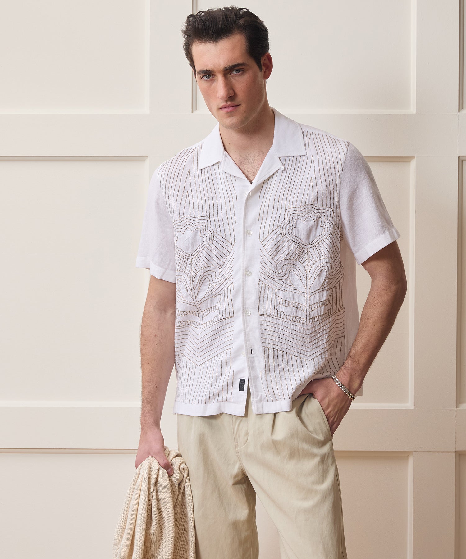 Embroidered Capri Shirt