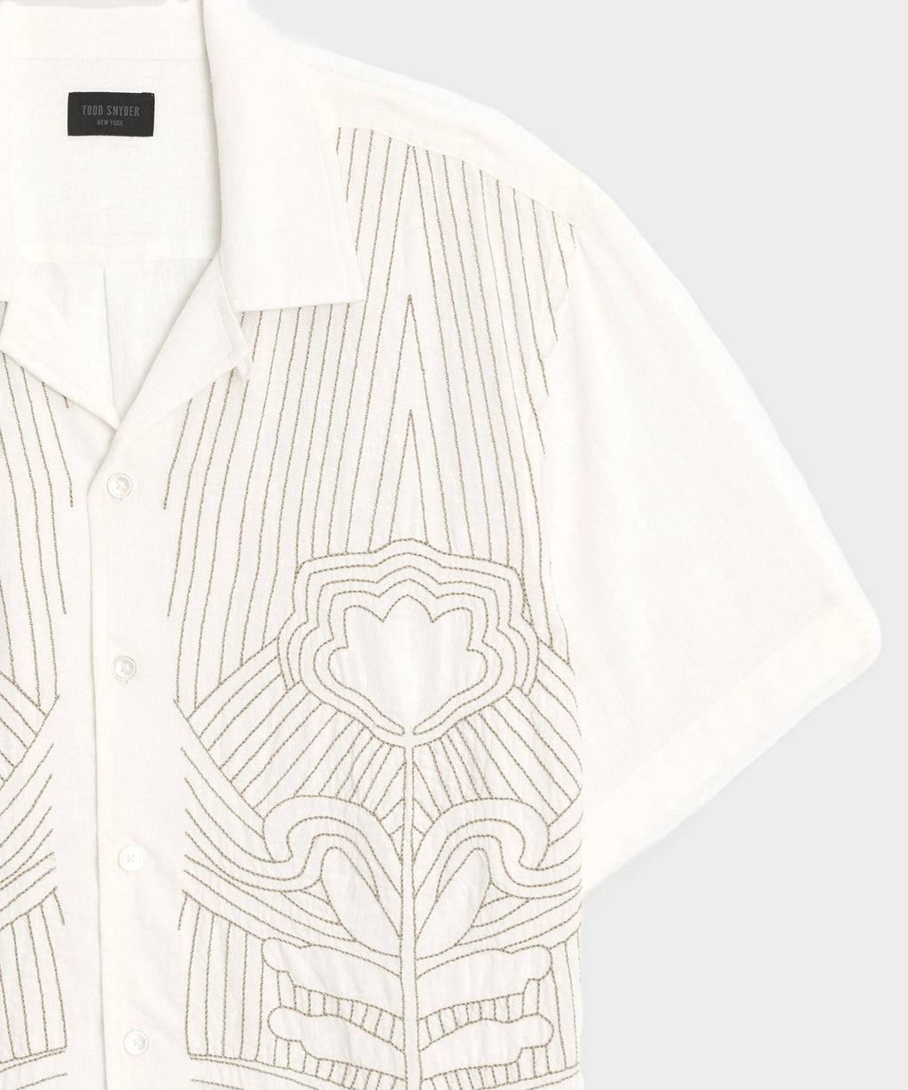 Embroidered Capri Shirt