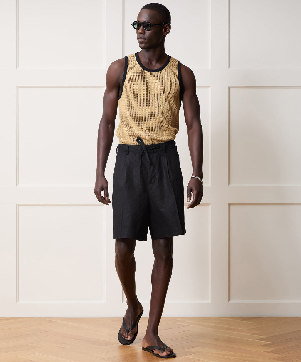Tipped Luxe Mesh Tank