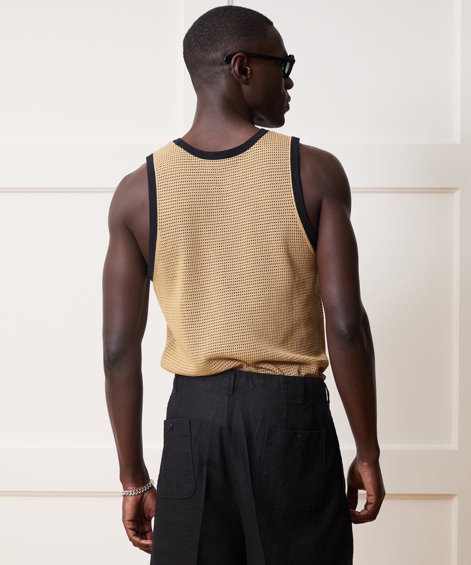 Tipped Luxe Mesh Tank