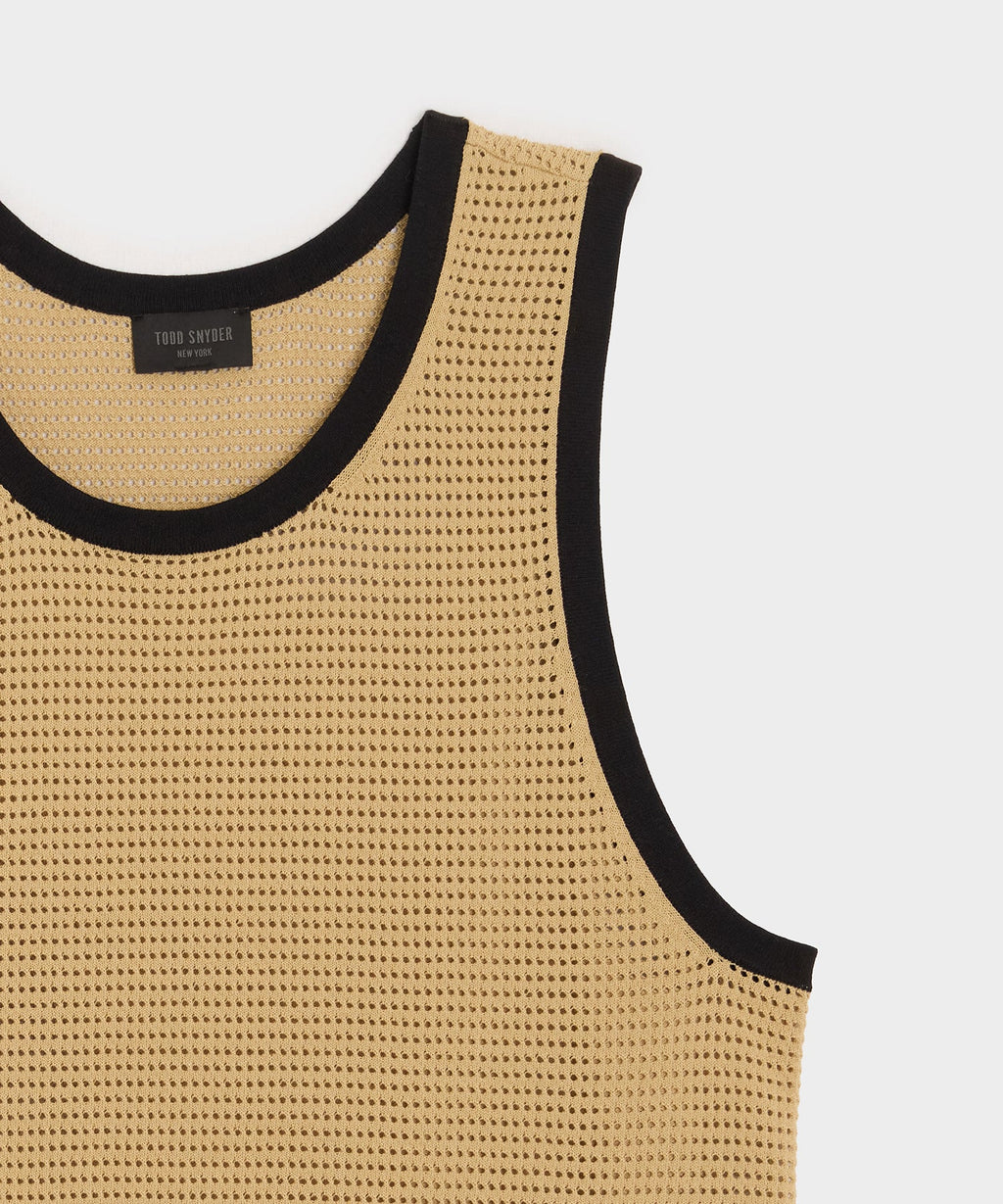 Tipped Luxe Mesh Tank