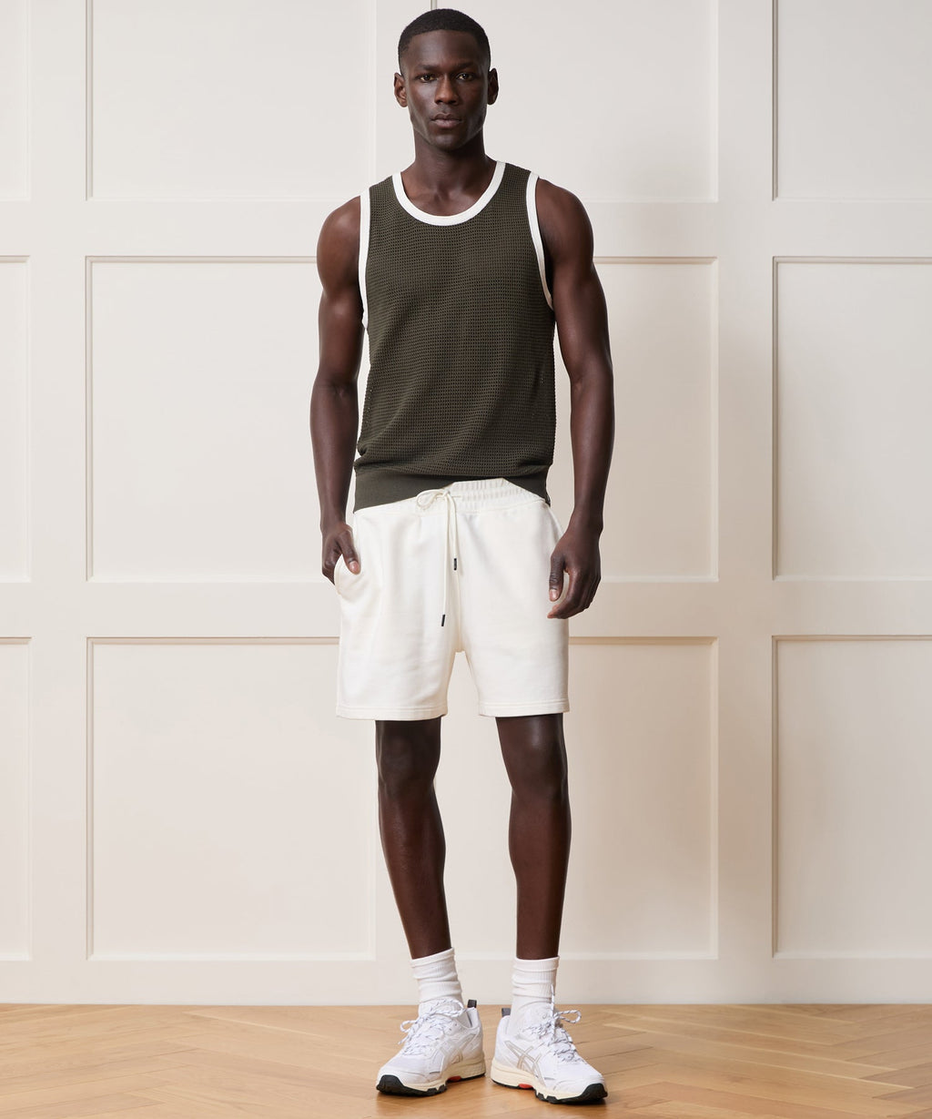 Tipped Luxe Mesh Tank