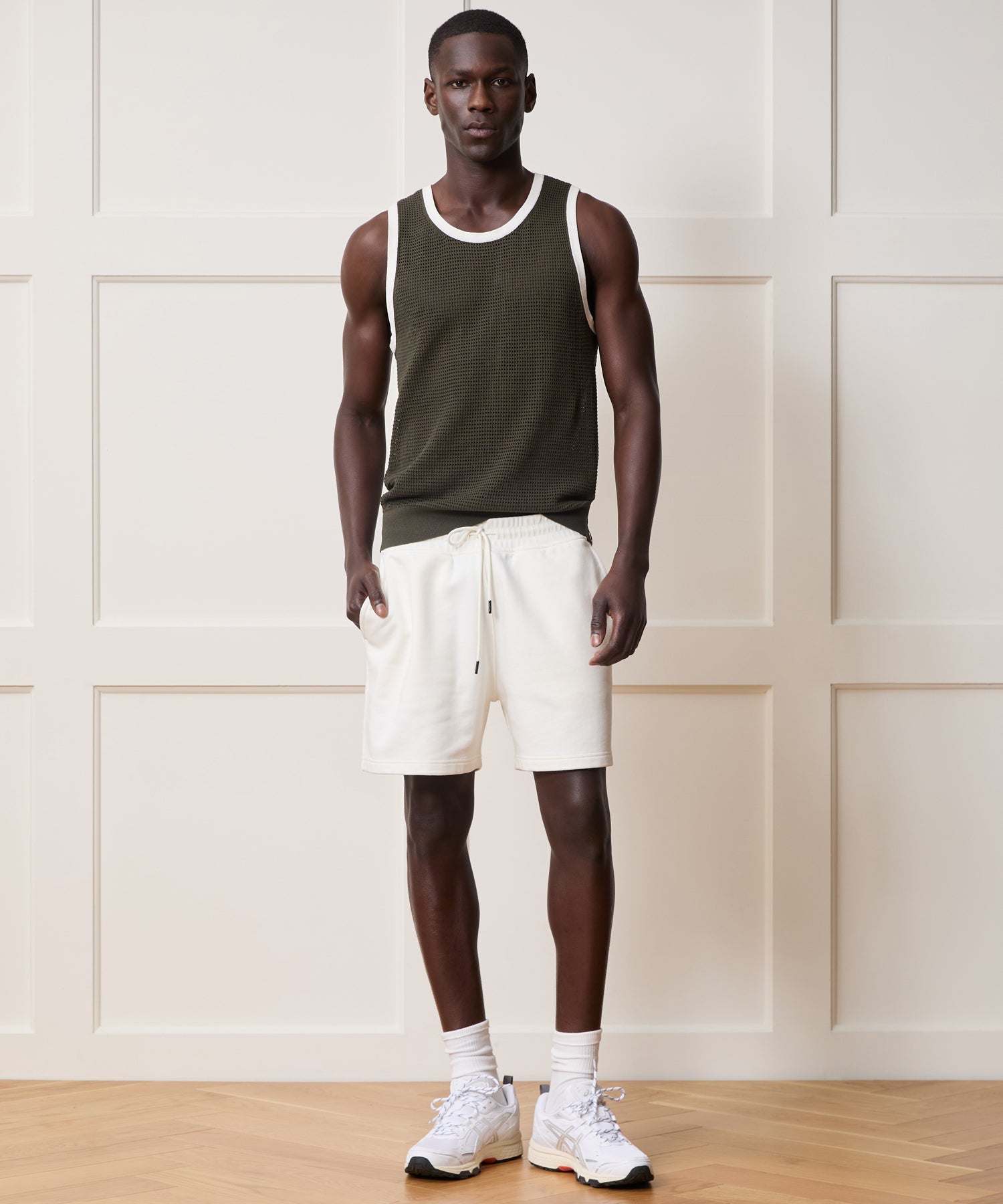 Tipped Luxe Mesh Tank