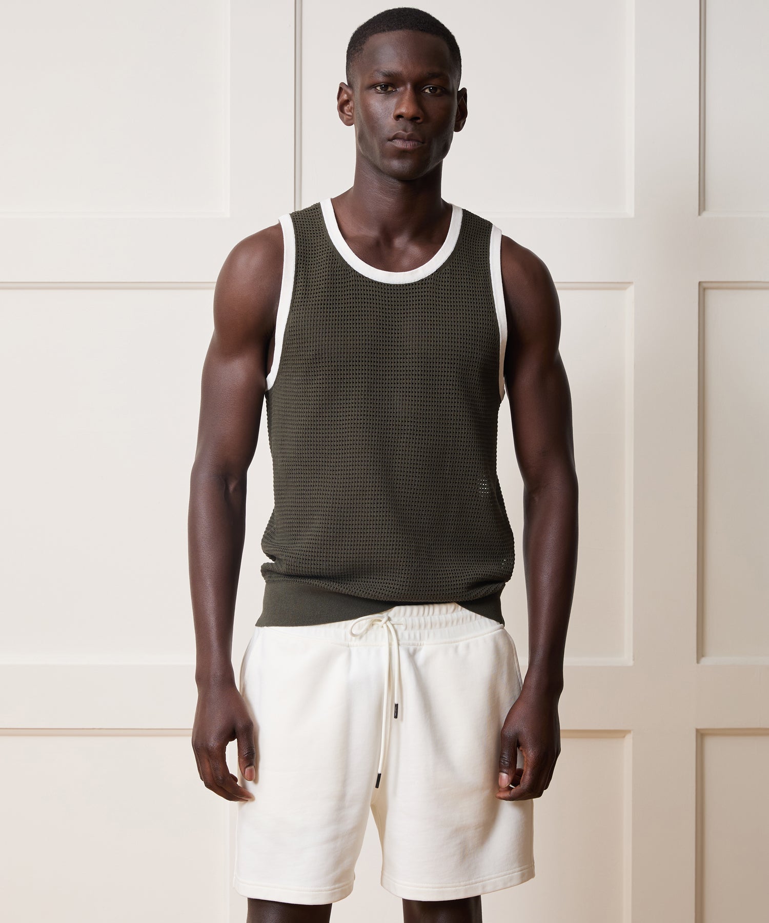 Tipped Luxe Mesh Tank