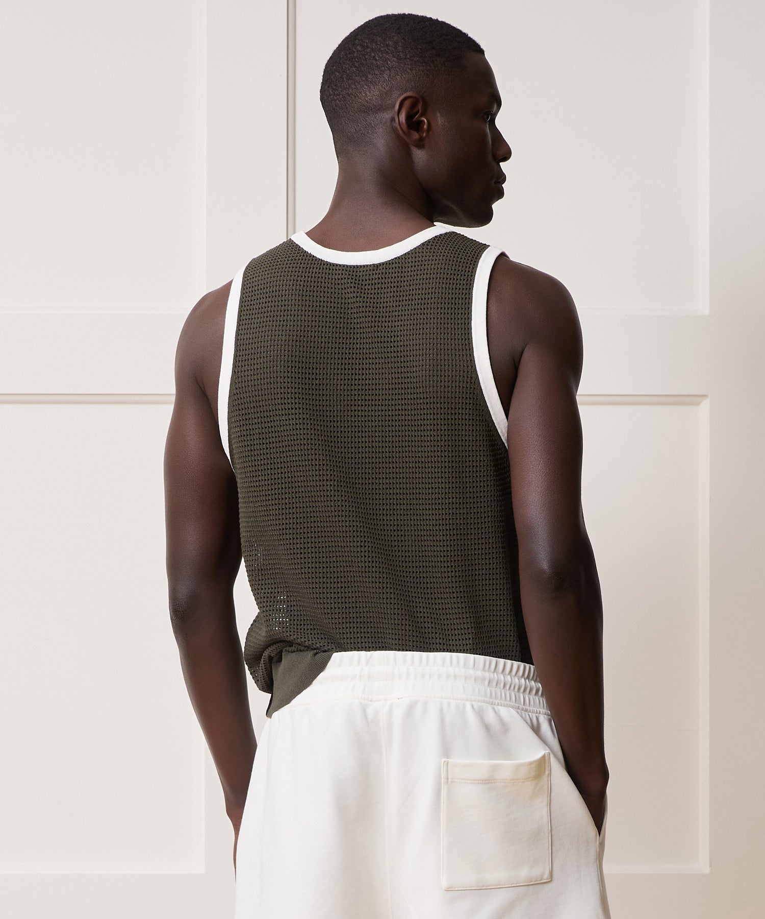 Tipped Luxe Mesh Tank