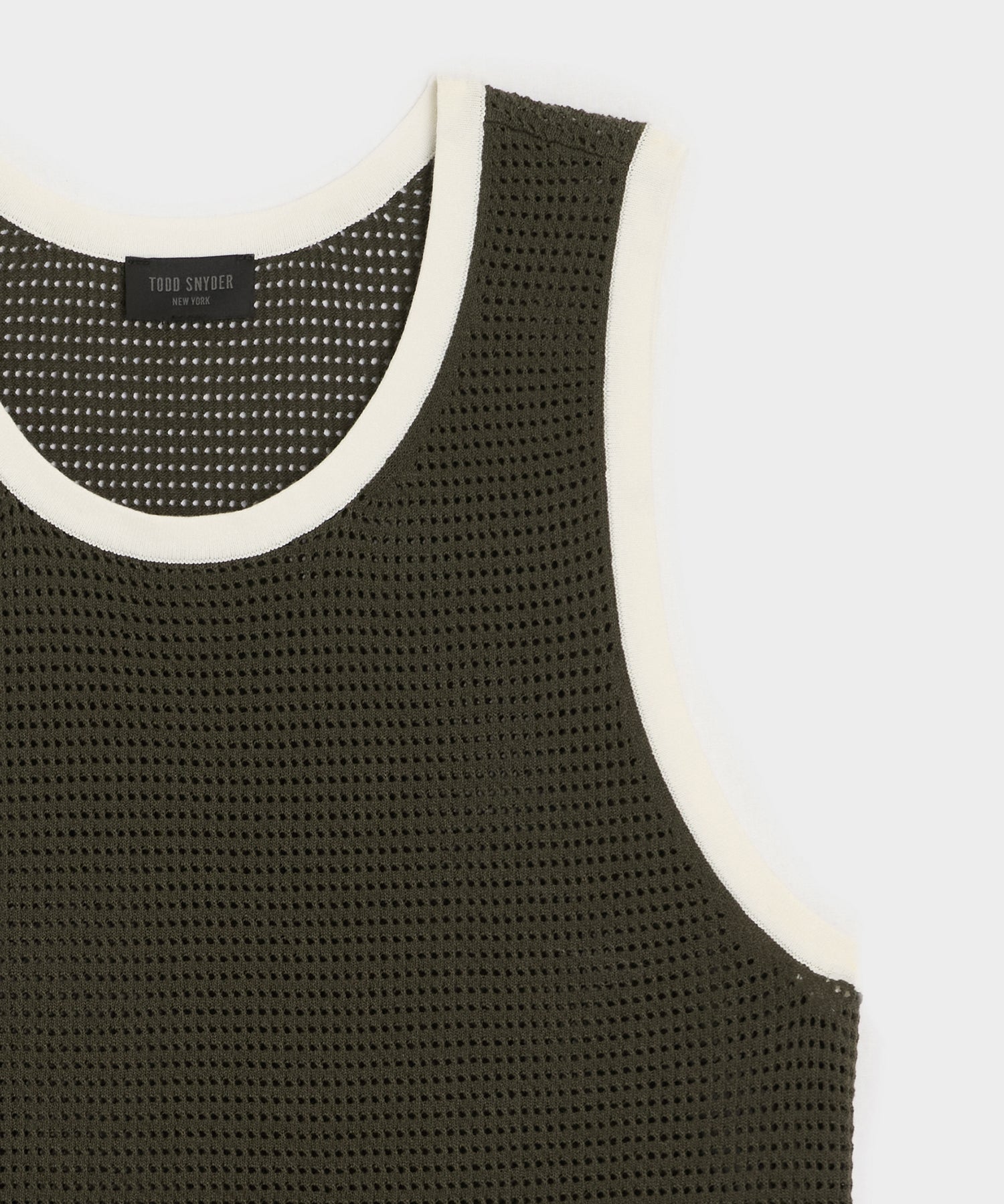 Tipped Luxe Mesh Tank