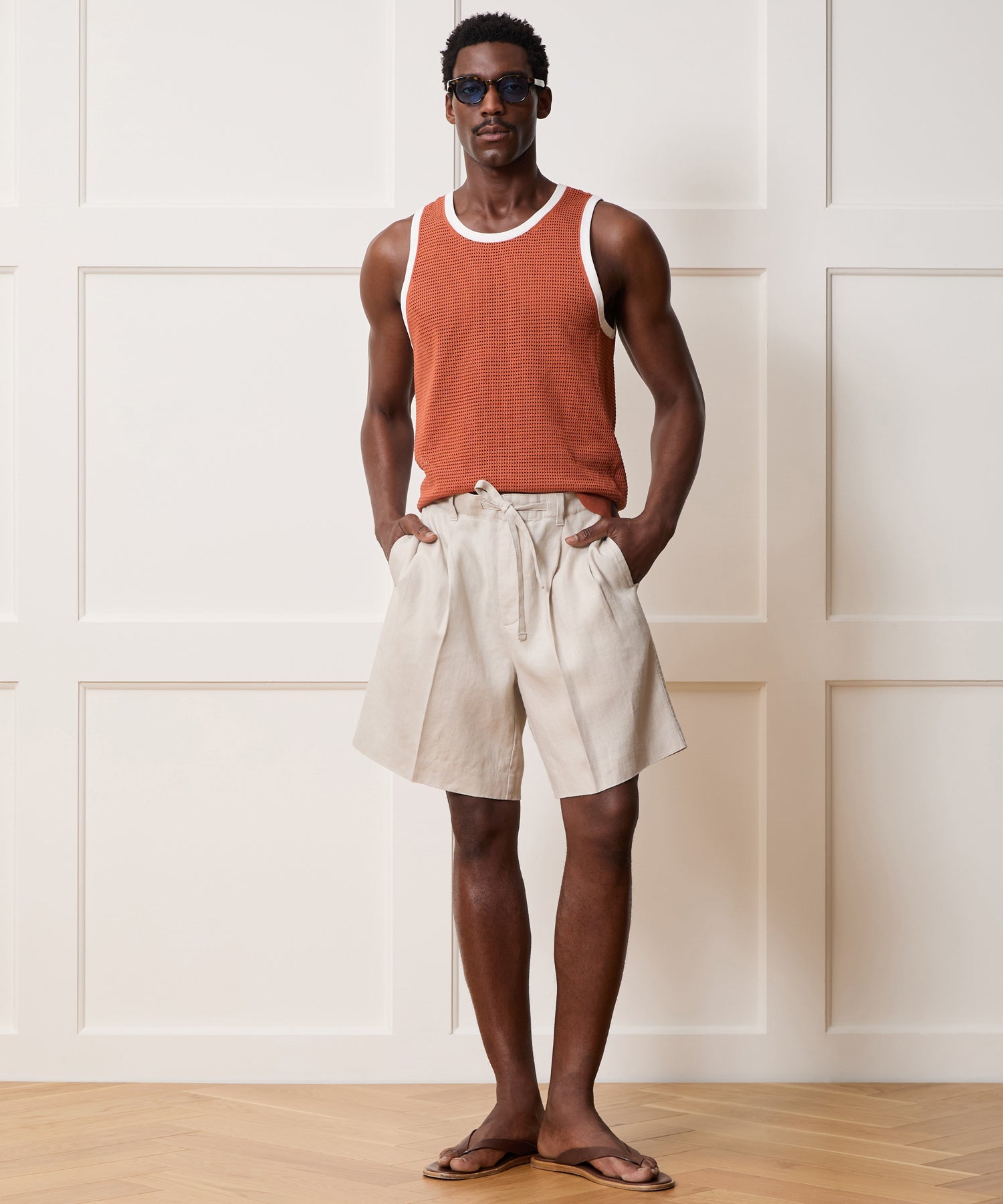 Tipped Luxe Mesh Tank