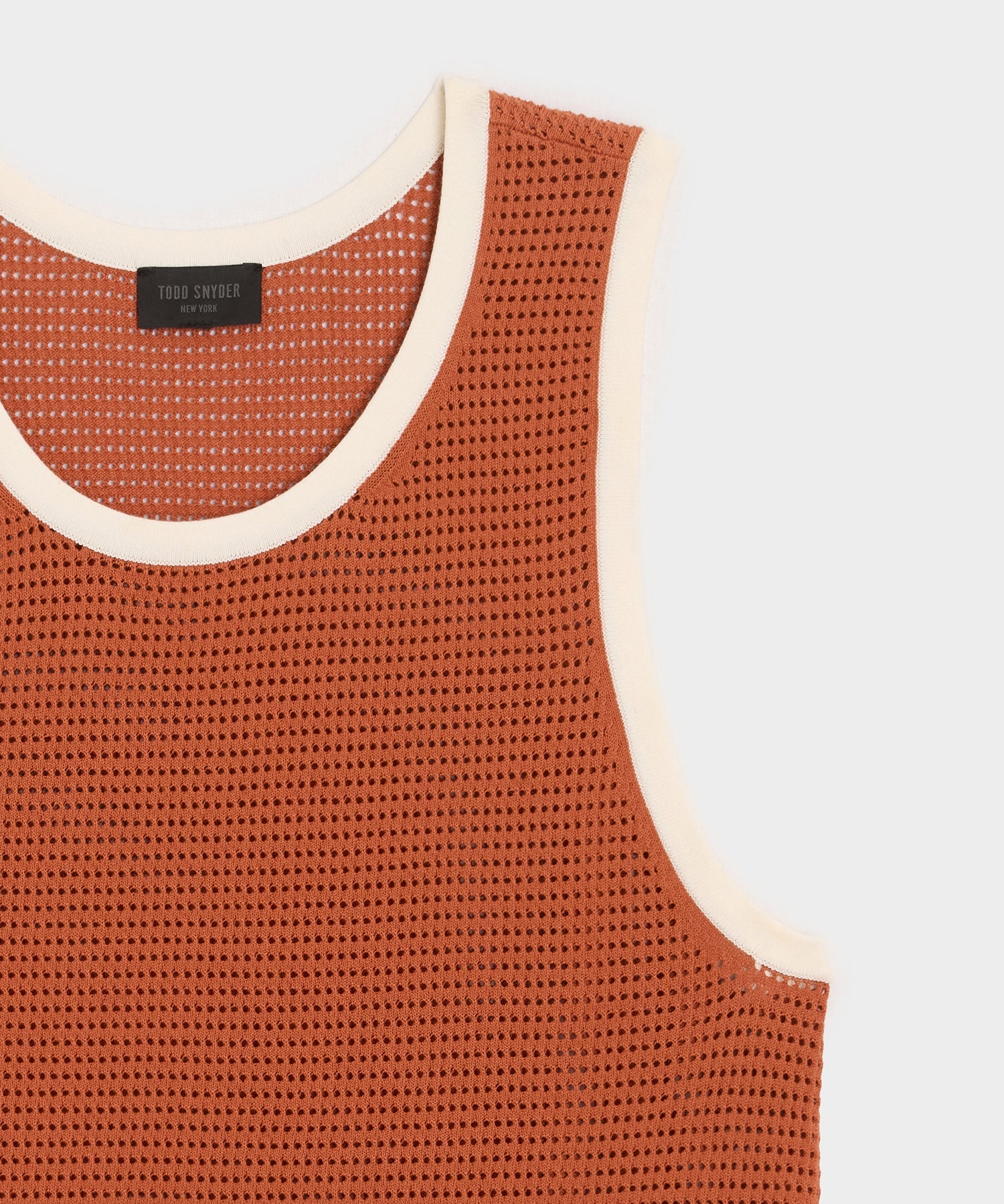 Tipped Luxe Mesh Tank