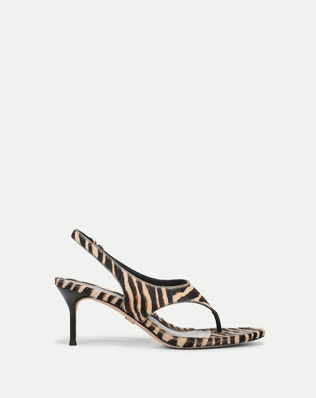 Talon Calf Hair Slingback Sandal