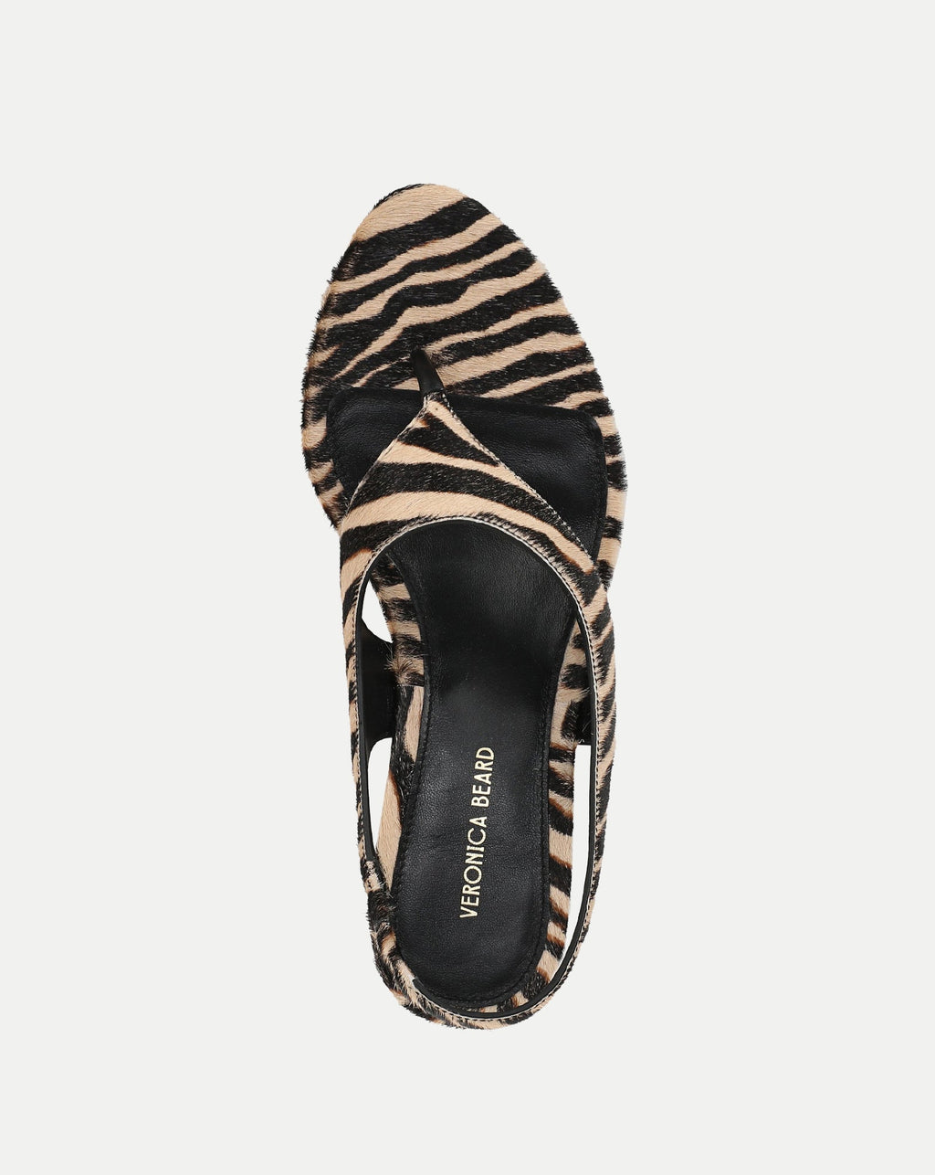 Talon Calf Hair Slingback Sandal