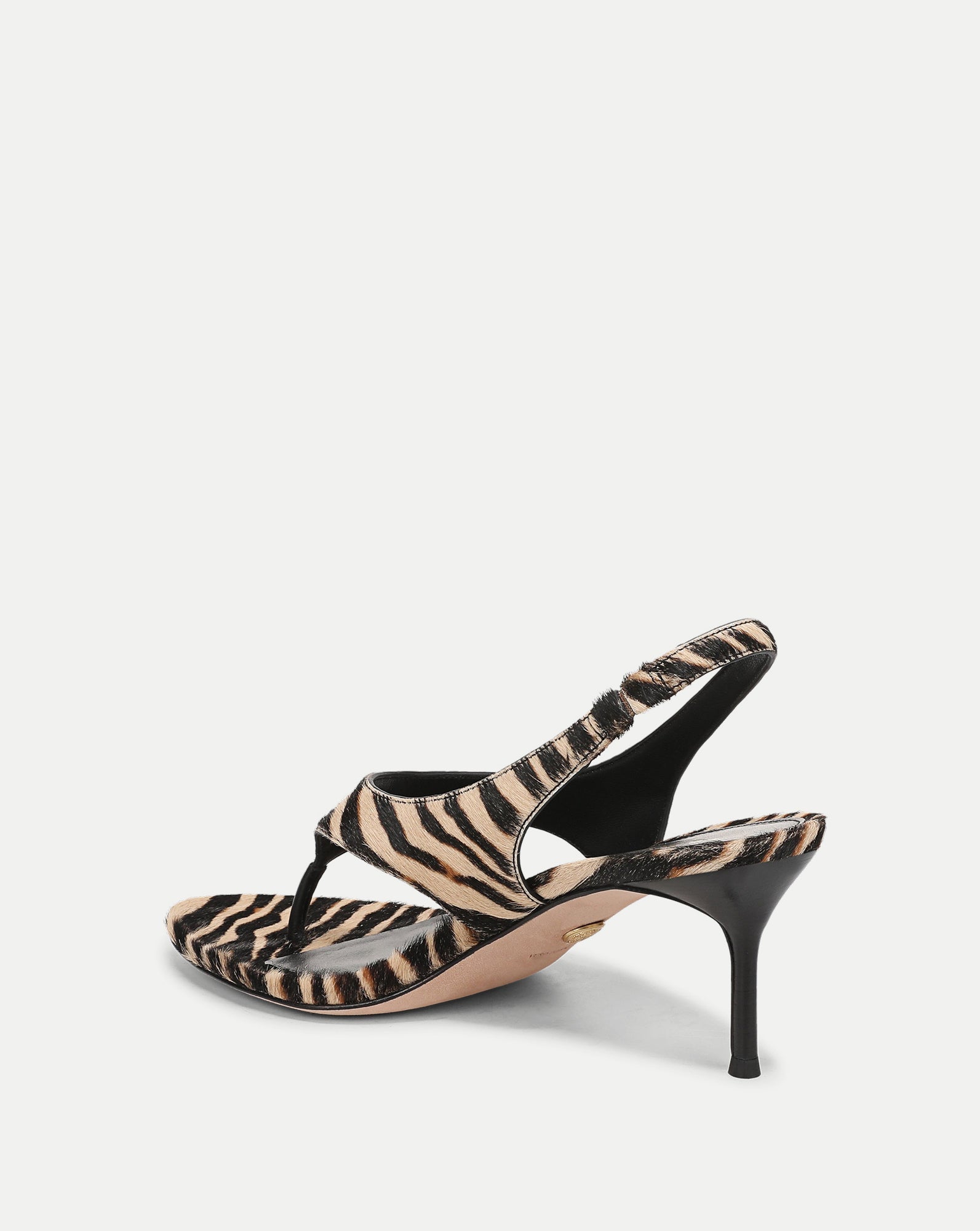 Talon Calf Hair Slingback Sandal