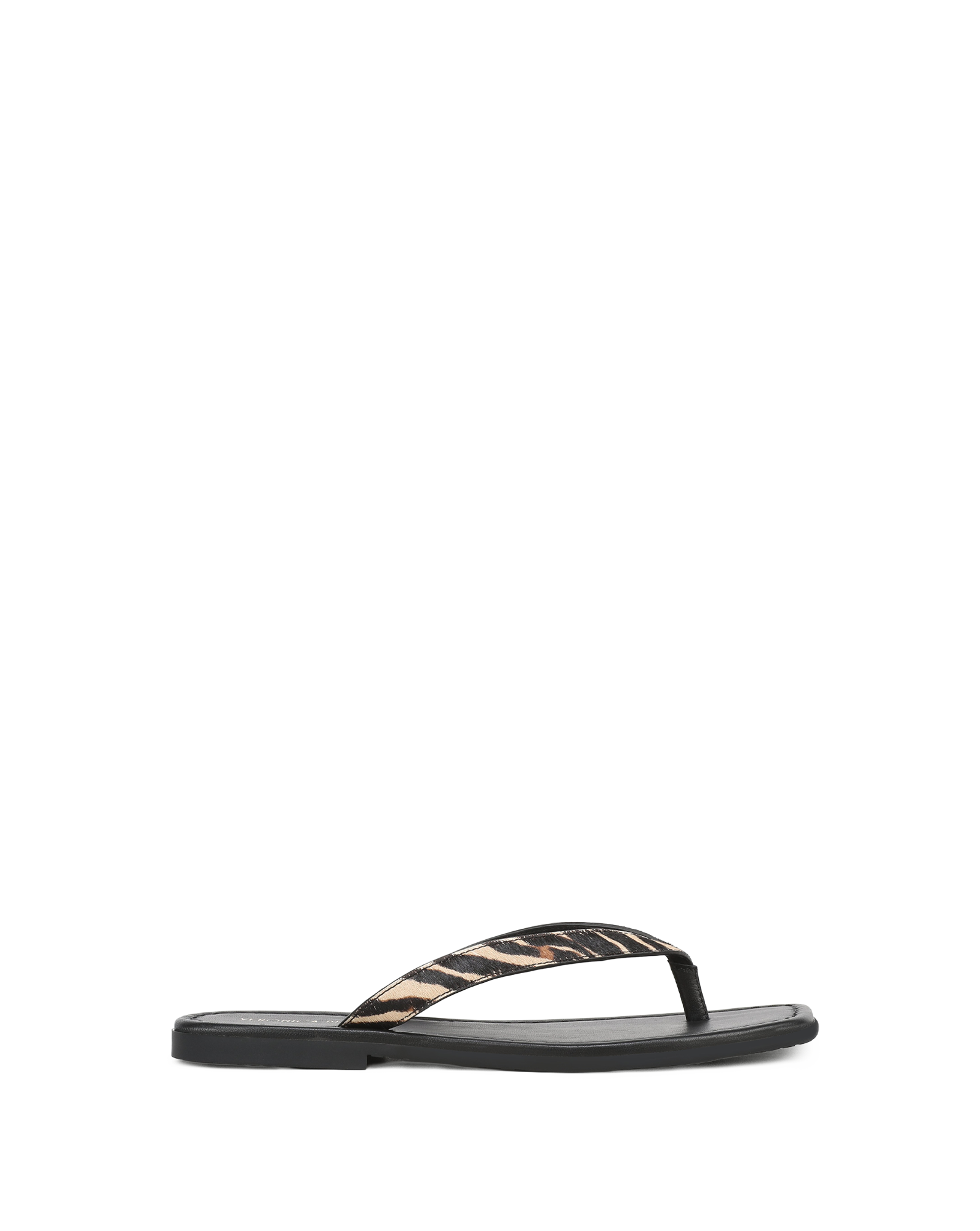 Clea Calf Hair Flip-Flop Sandal