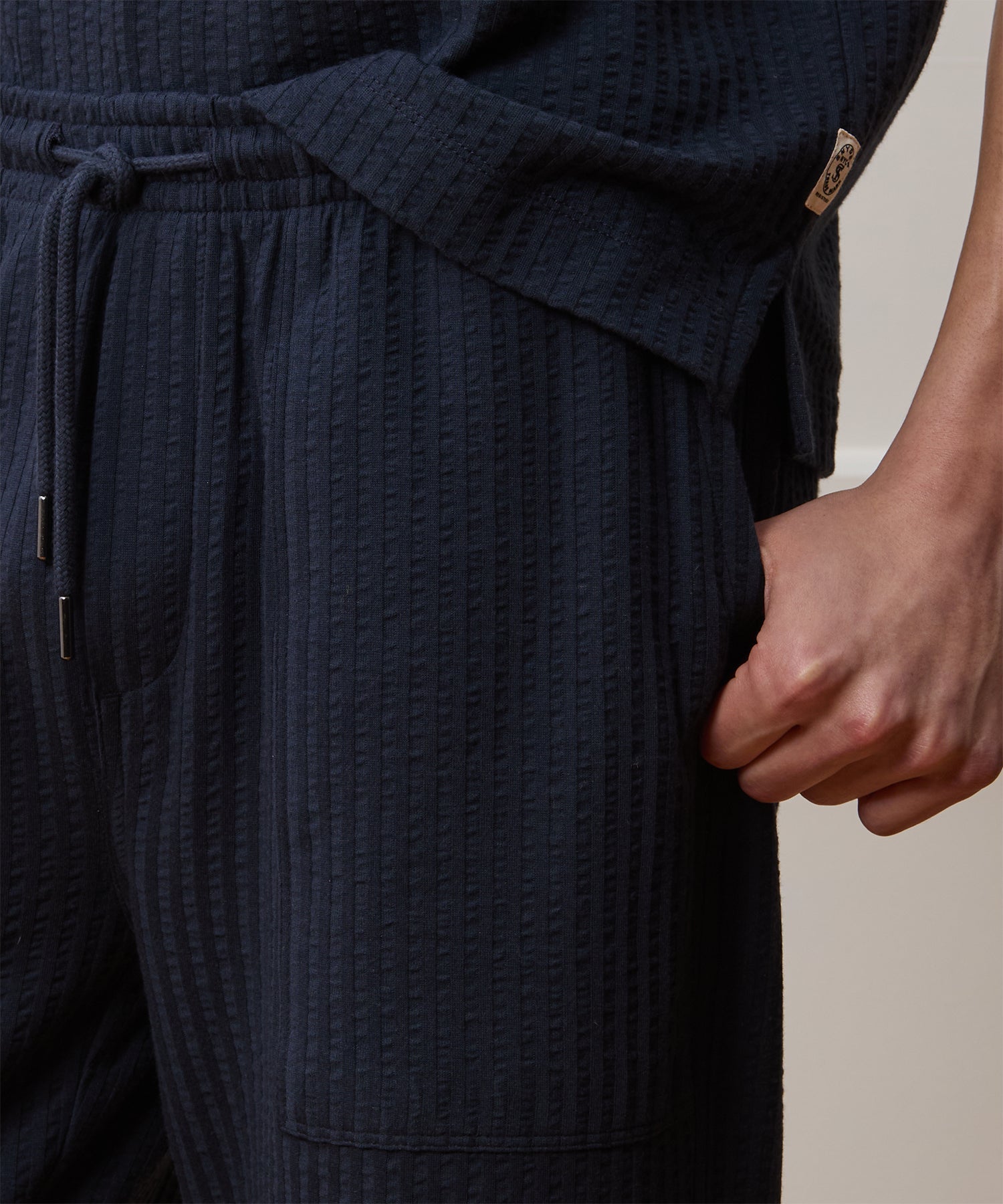 Relaxed Seersucker Pant