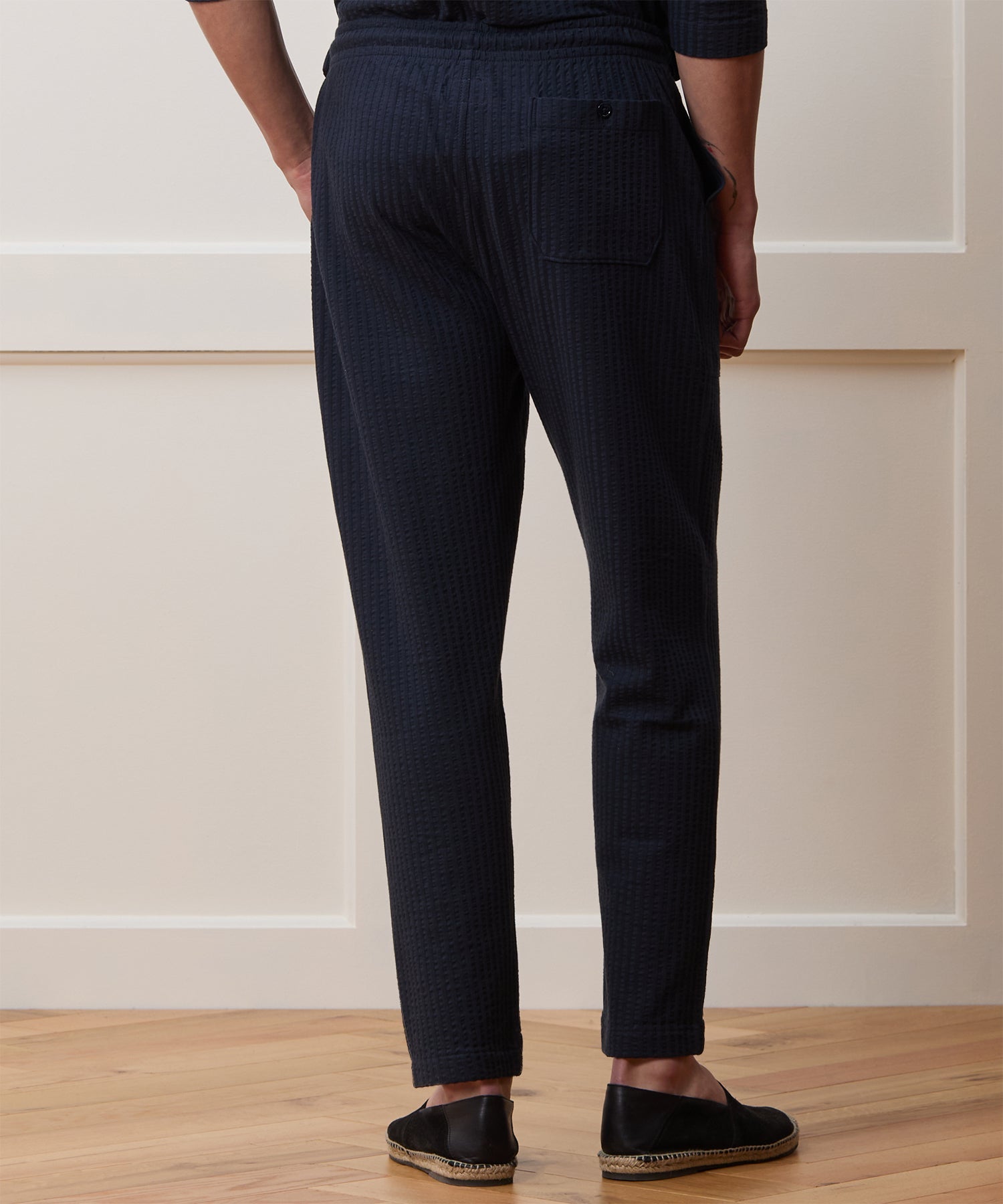 Relaxed Seersucker Pant