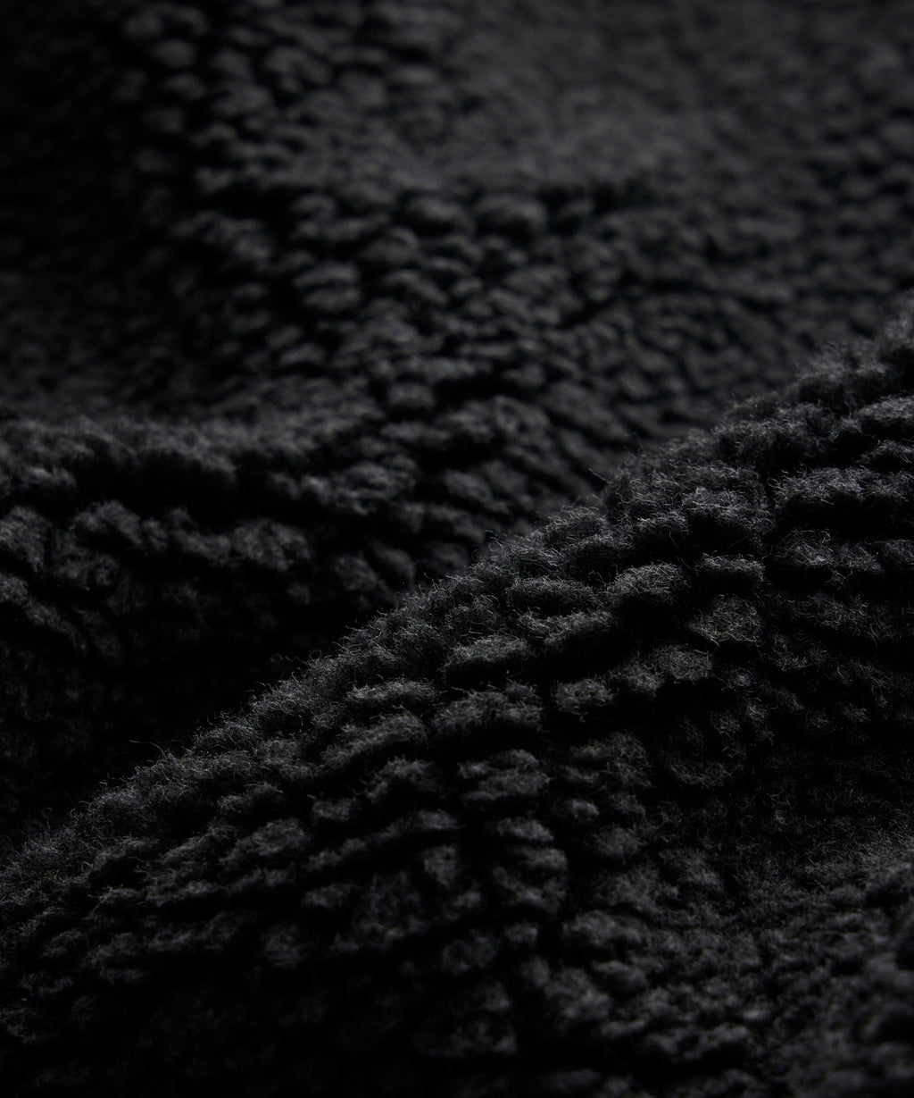 Sherpa Snap Pullover in Charcoal