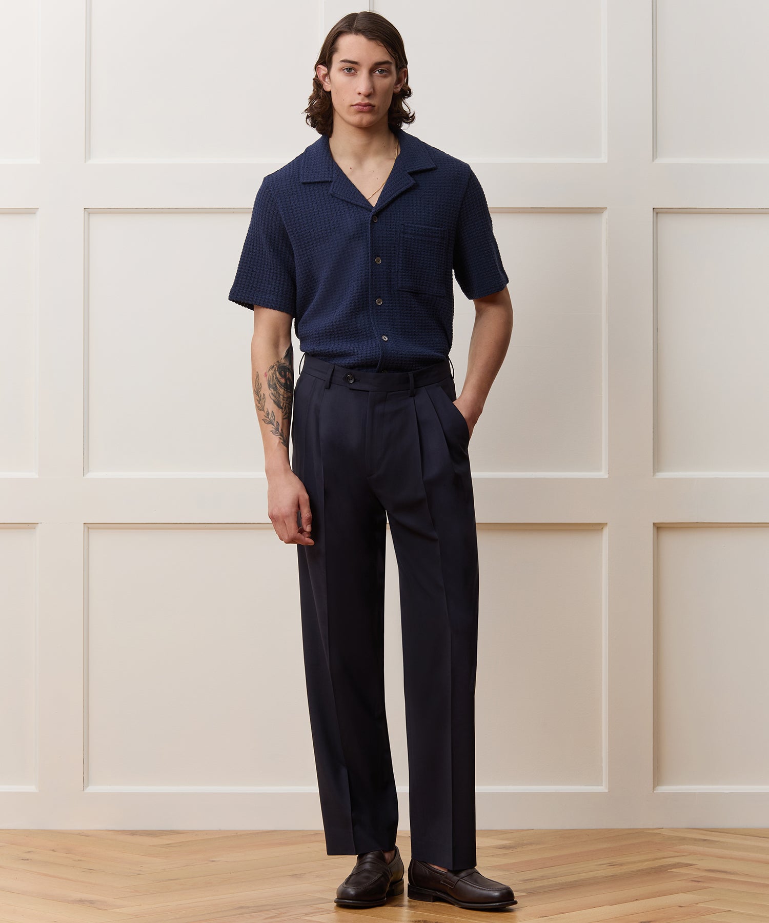 Relaxed Textured Cabana Polo