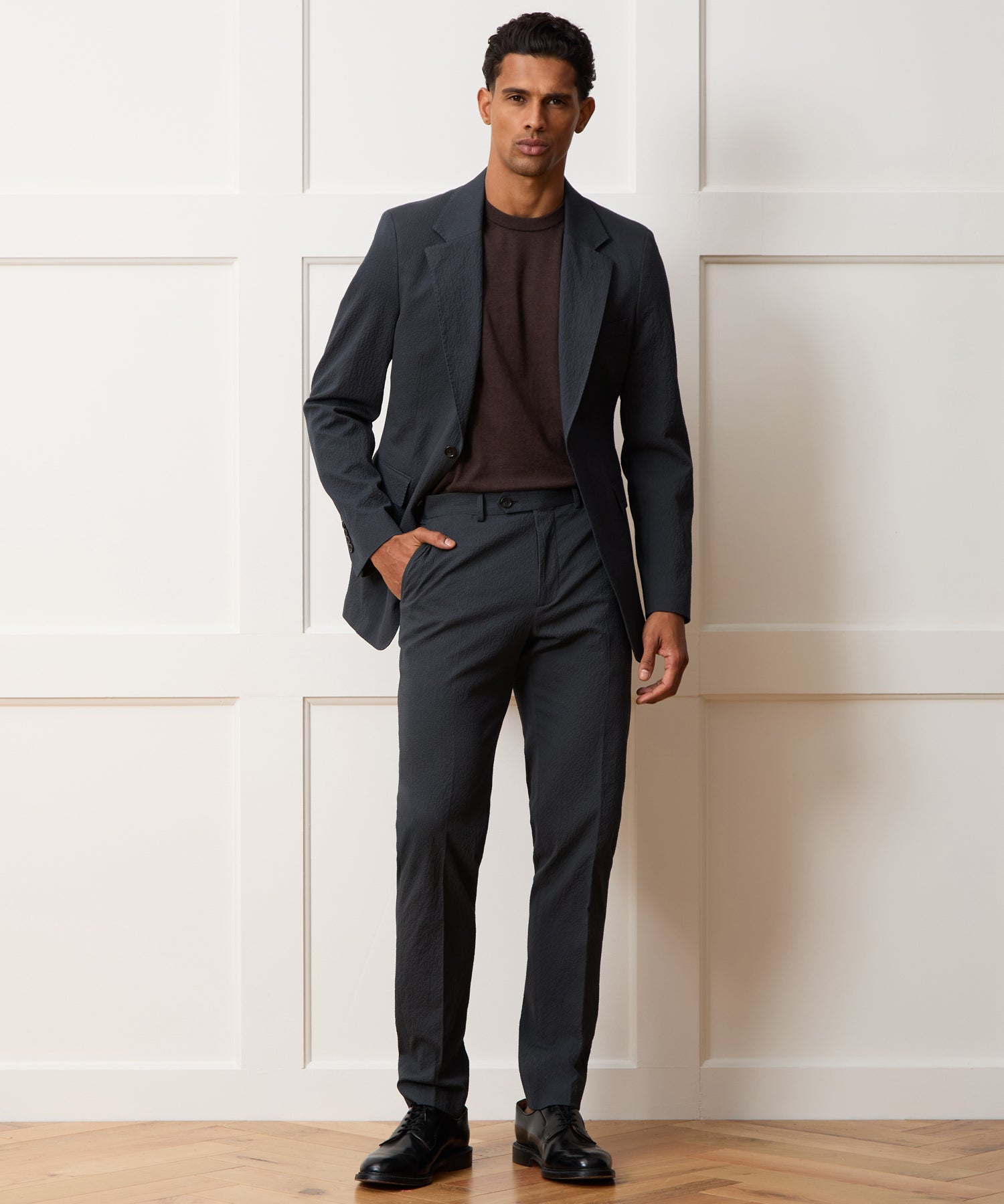 Italian Seersucker Sutton Trouser