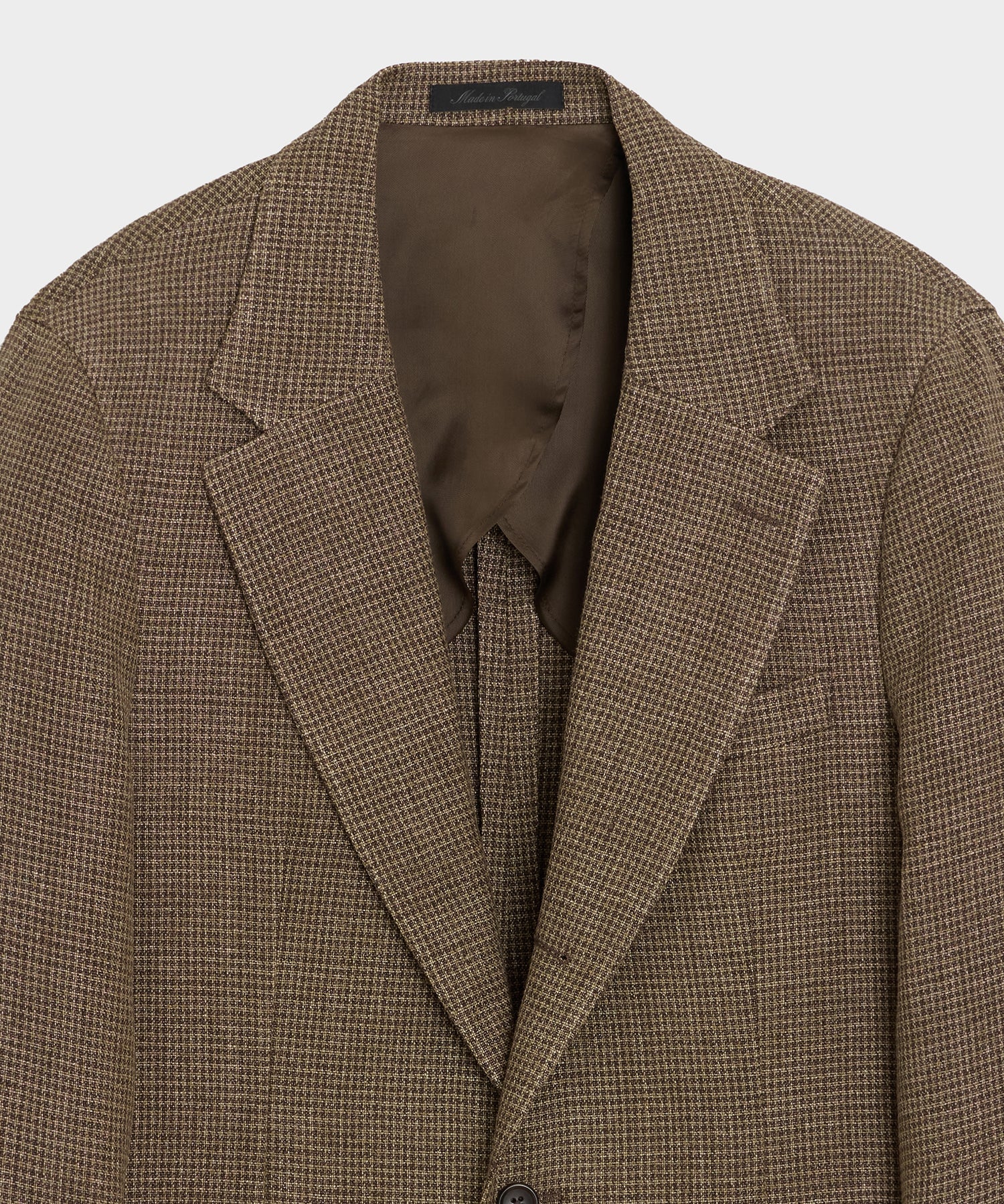 Italian Linen Houndstooth Madison Jacket