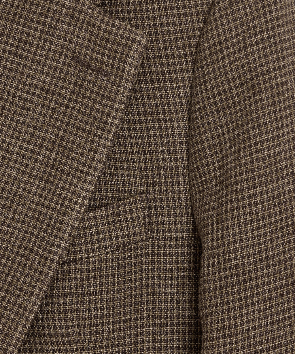 Italian Linen Houndstooth Madison Jacket