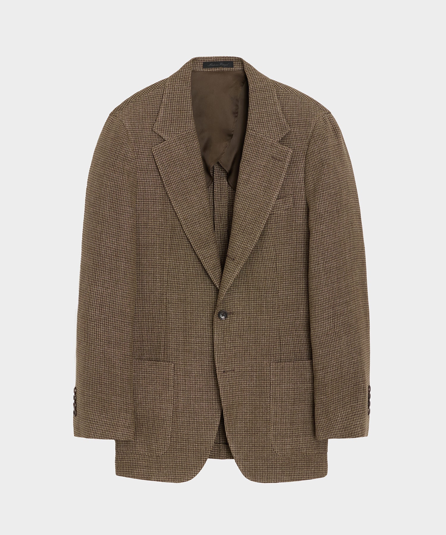 Italian Linen Houndstooth Madison Jacket