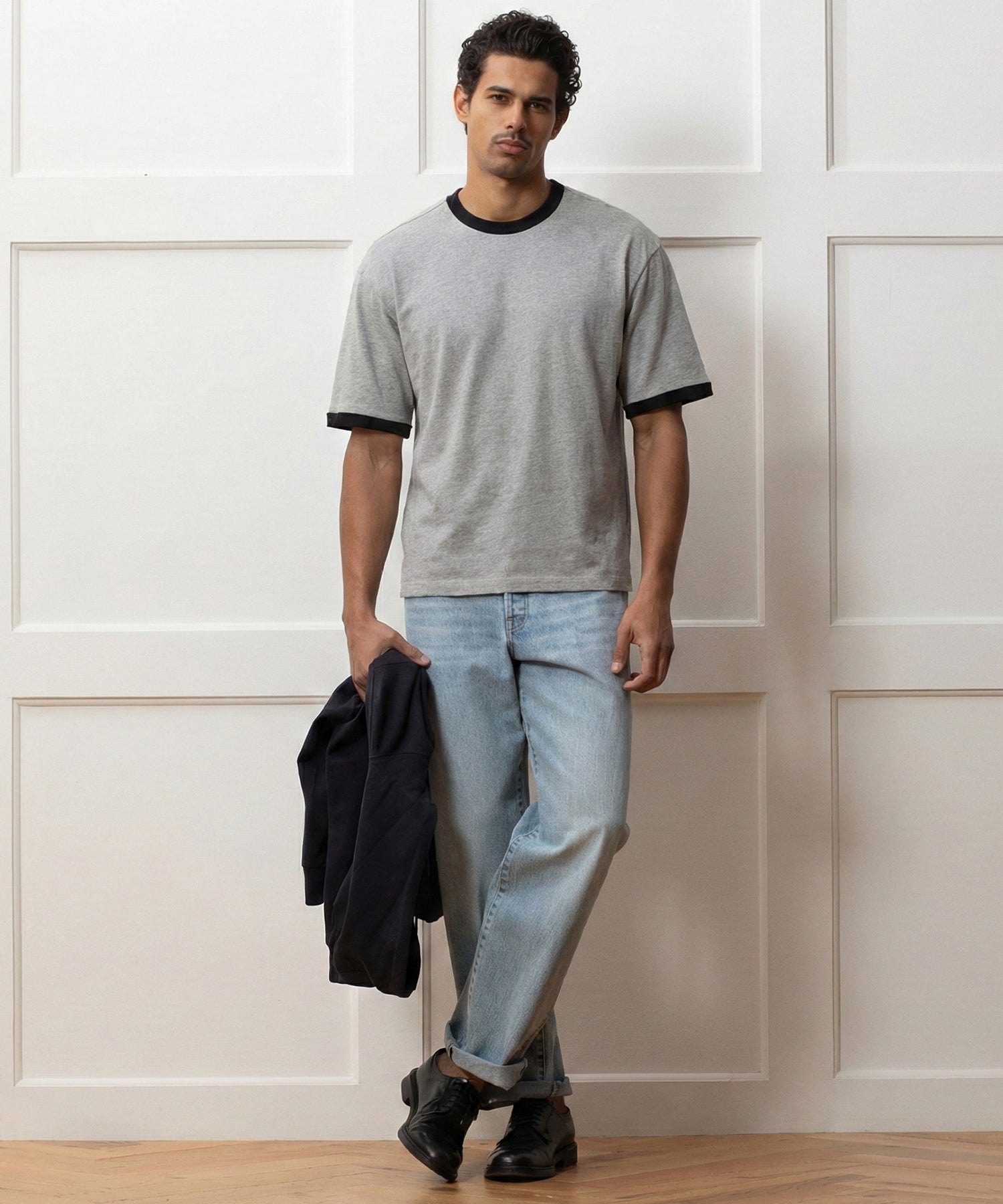 Boxy Jersey Ringer Tee
