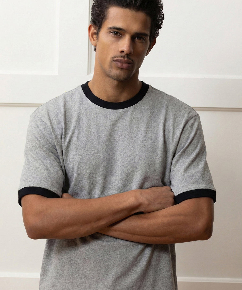 Boxy Jersey Ringer Tee
