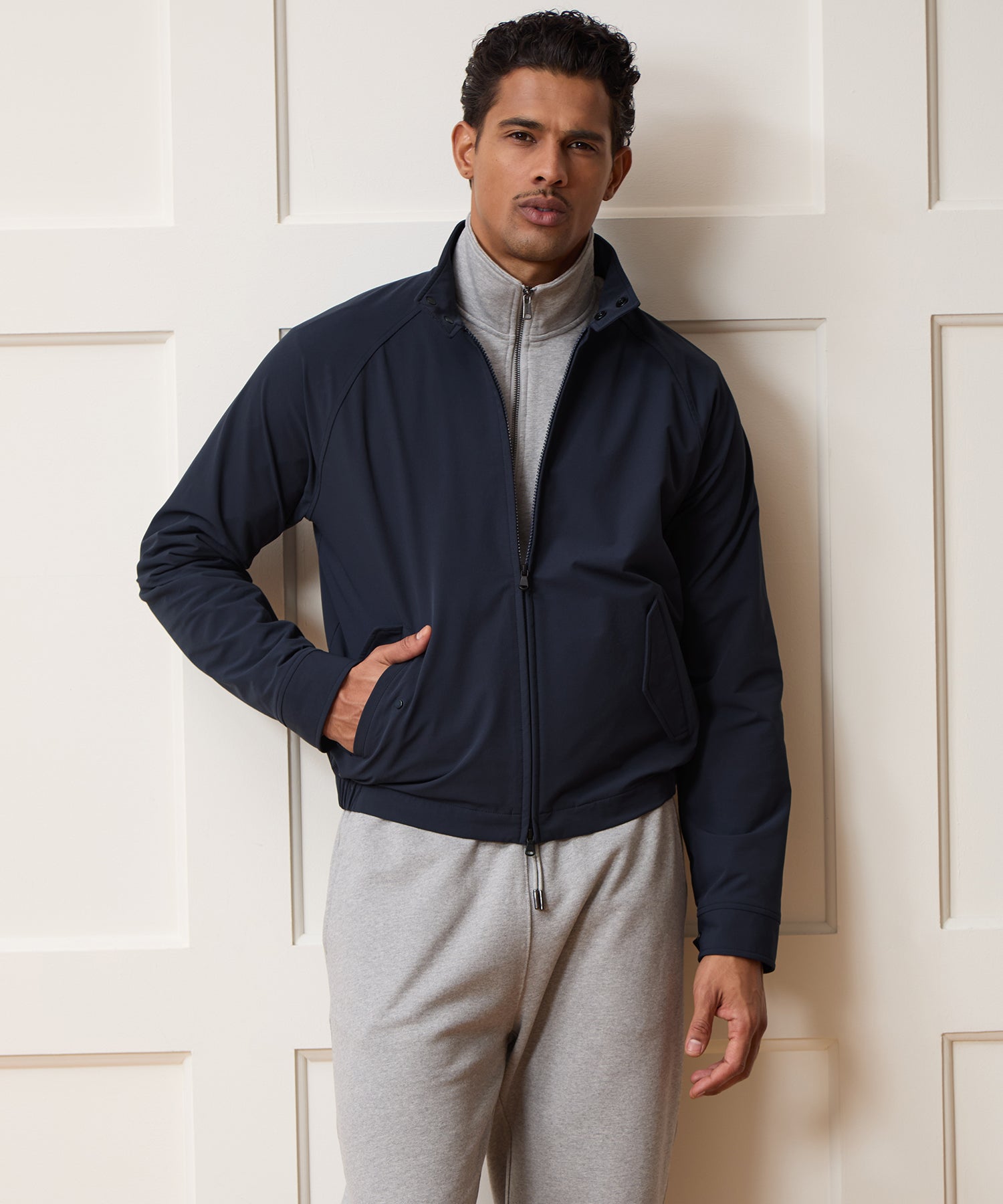 Nylon Harrington Jacket