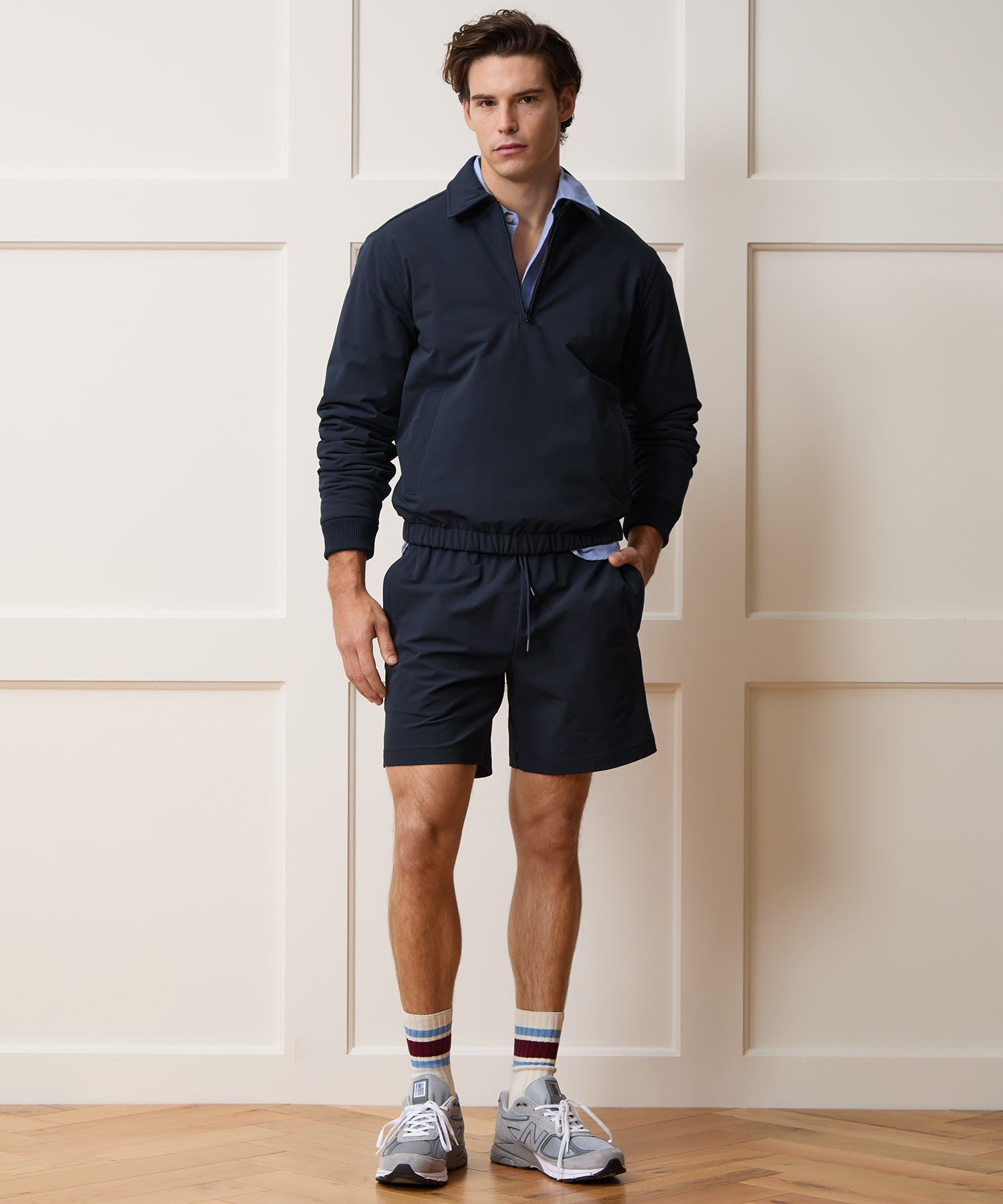 Nylon Quarter-Zip Jacket