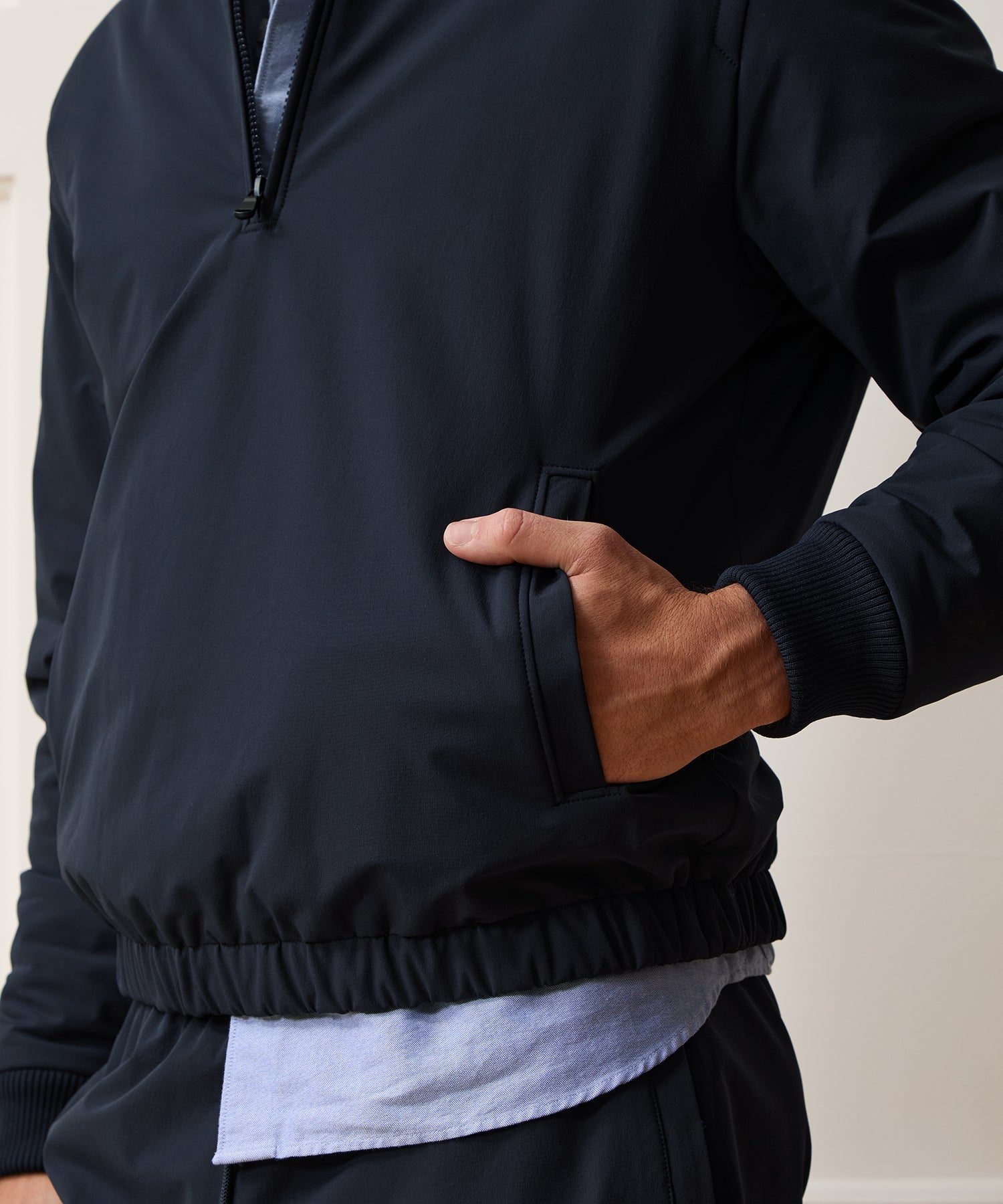 Nylon Quarter-Zip Jacket