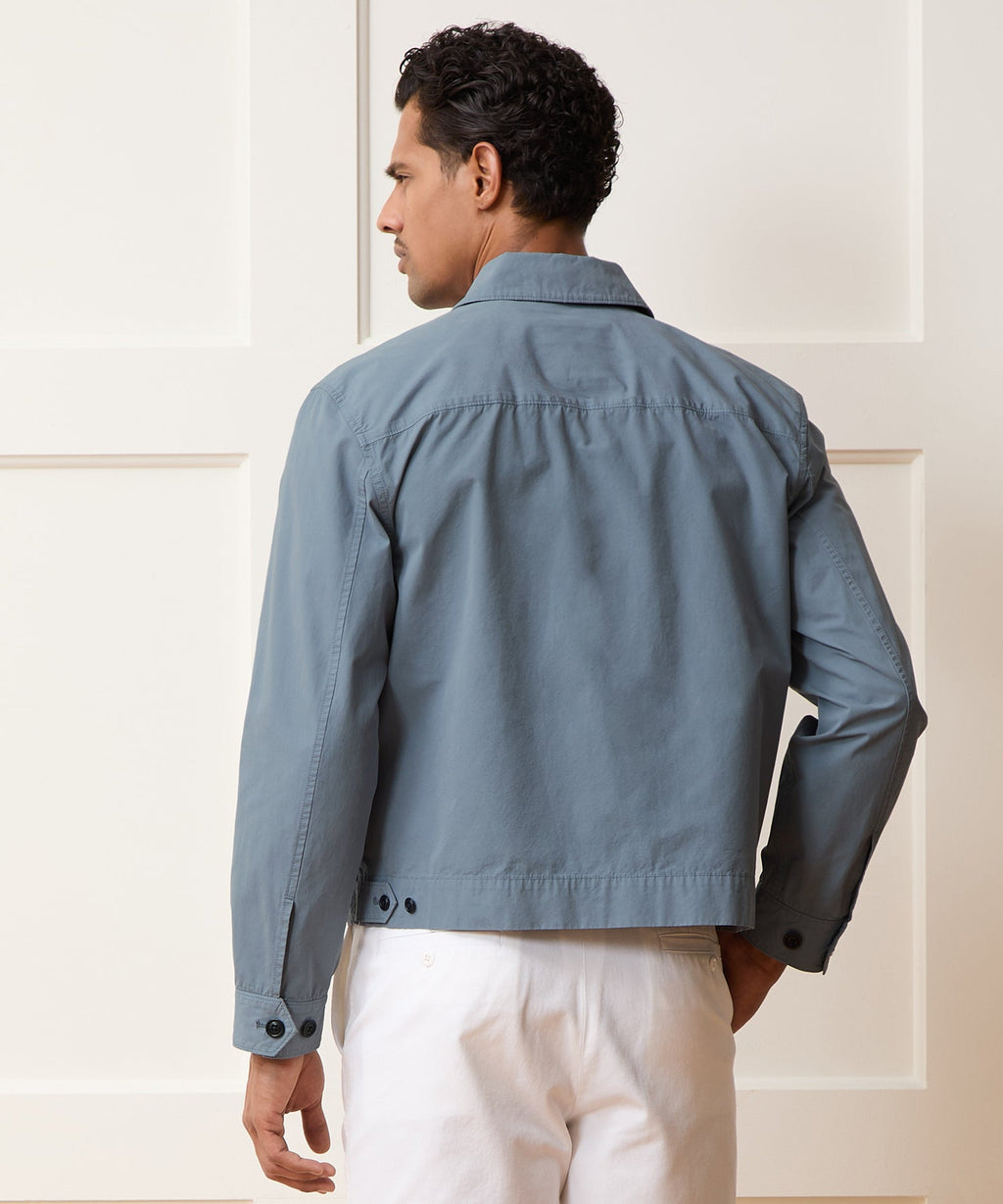 Garment-Dyed Poplin Jacket
