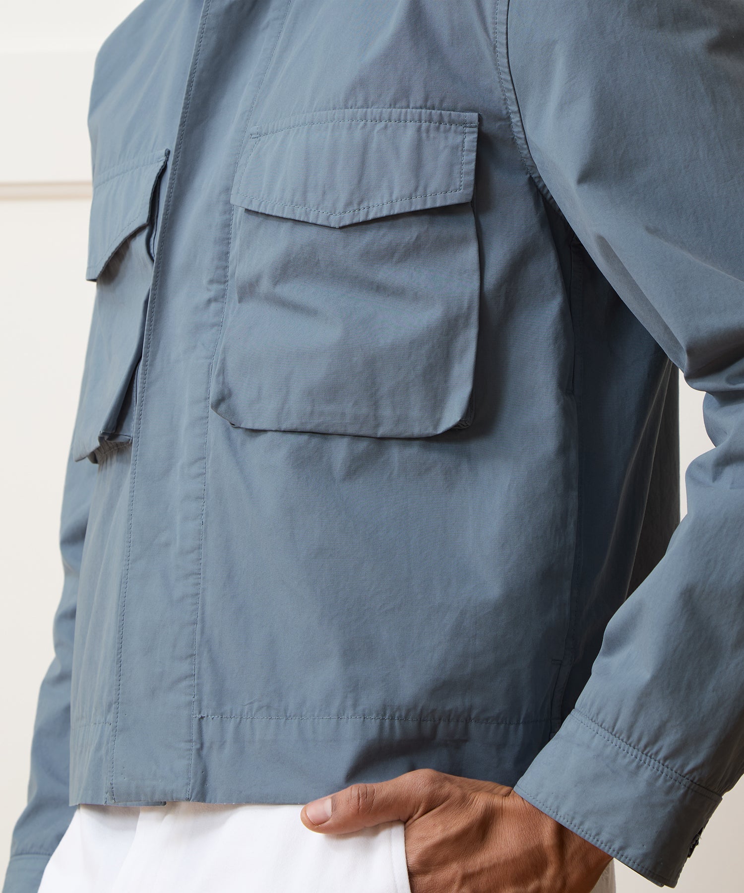 Garment-Dyed Poplin Jacket