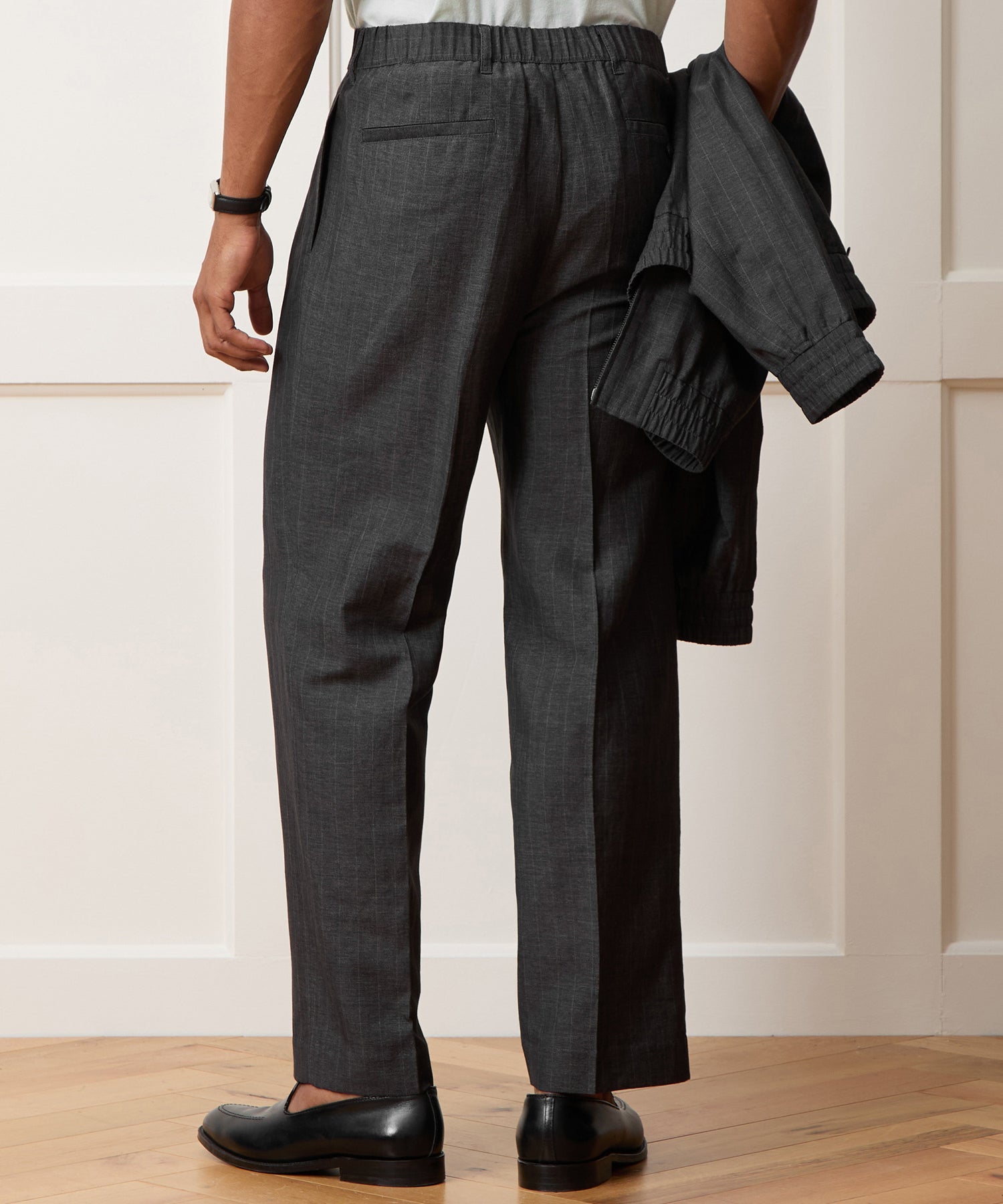 Italian Linen-Wool Officer Trouser