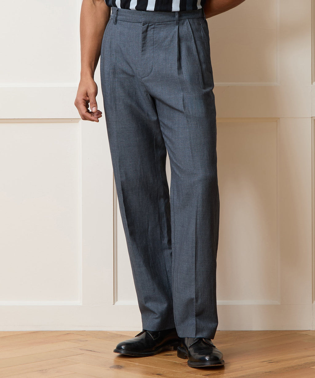 Italian Linen-Wool Officer Trouser
